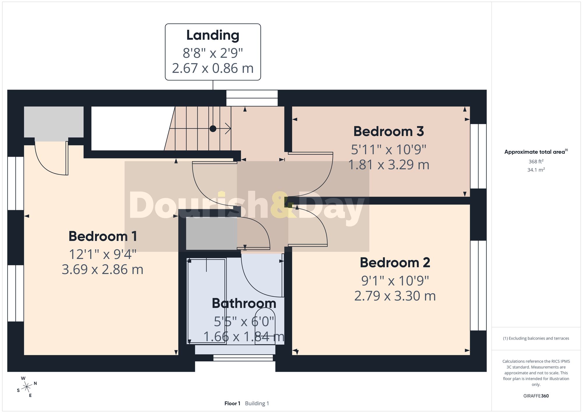 3 bed detached house to rent in Sweetbriar Way, Stafford, ST17 - Property floorplan