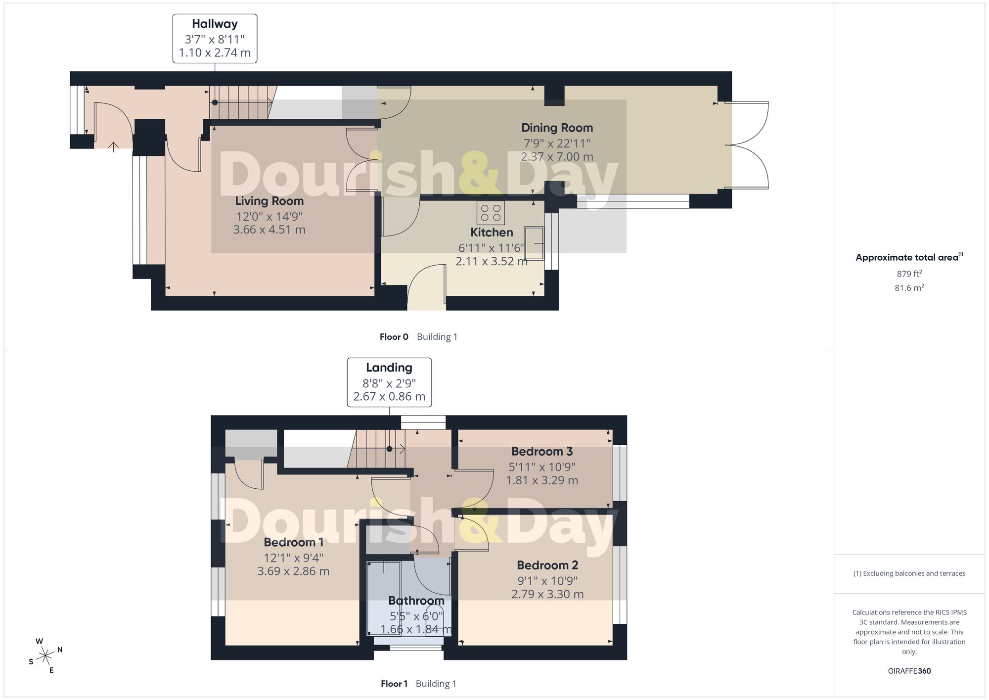 3 bed detached house to rent in Sweetbriar Way, Stafford, ST17 - Property floorplan