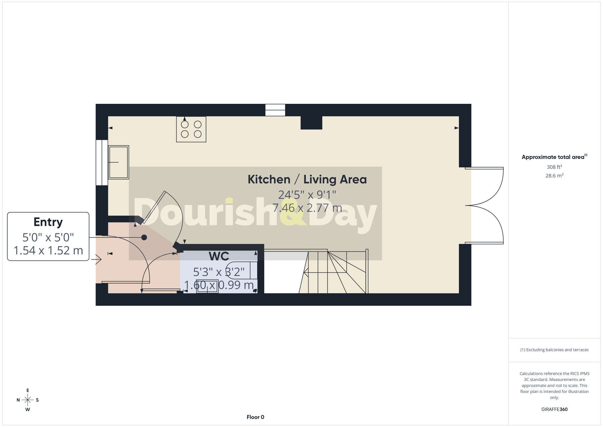 2 bed semi-detached house for sale in Stokesay Lane, Stafford, ST16 - Property floorplan