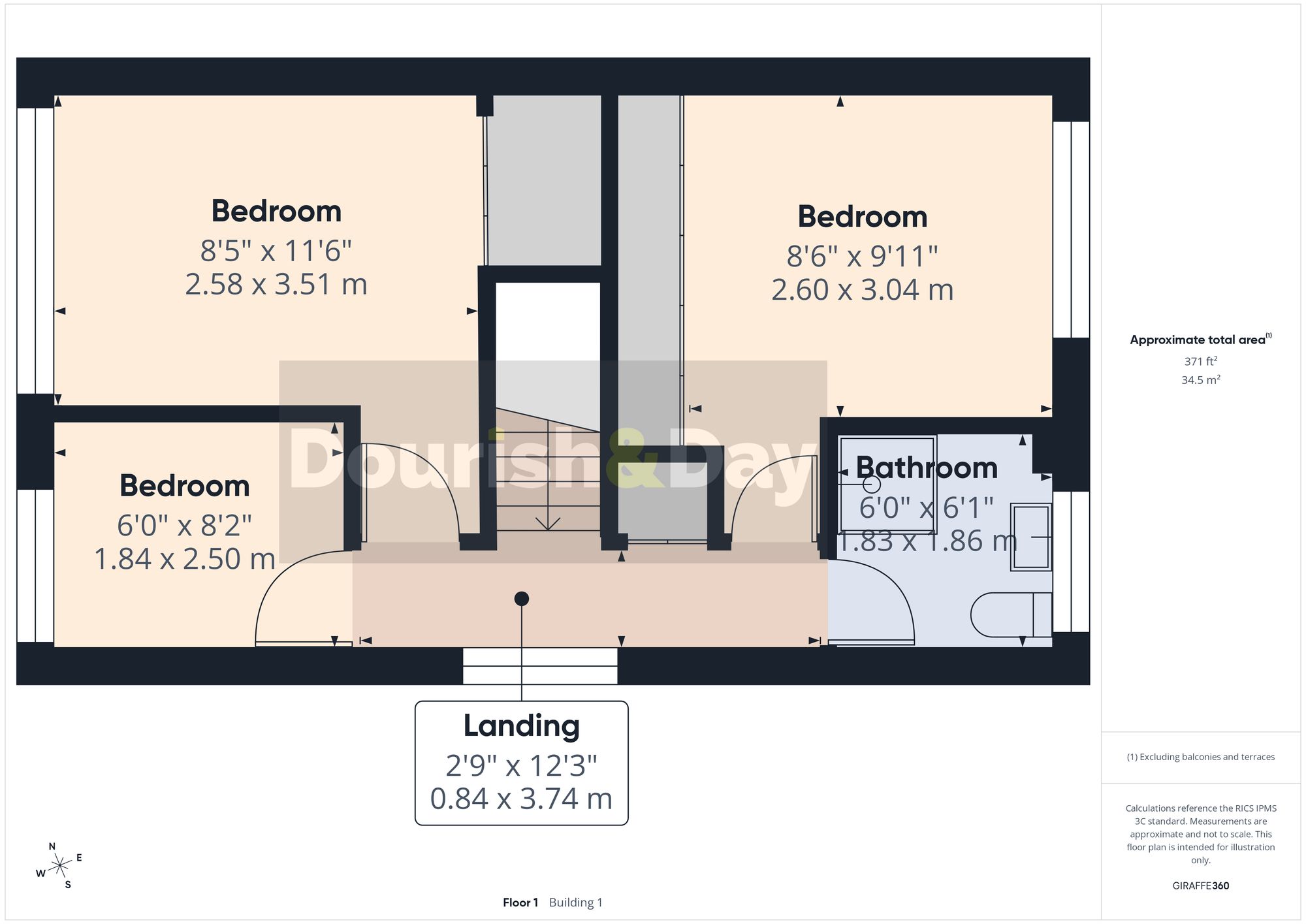 3 bed semi-detached house for sale in Rookswood Copse, Stafford, ST17 - Property floorplan