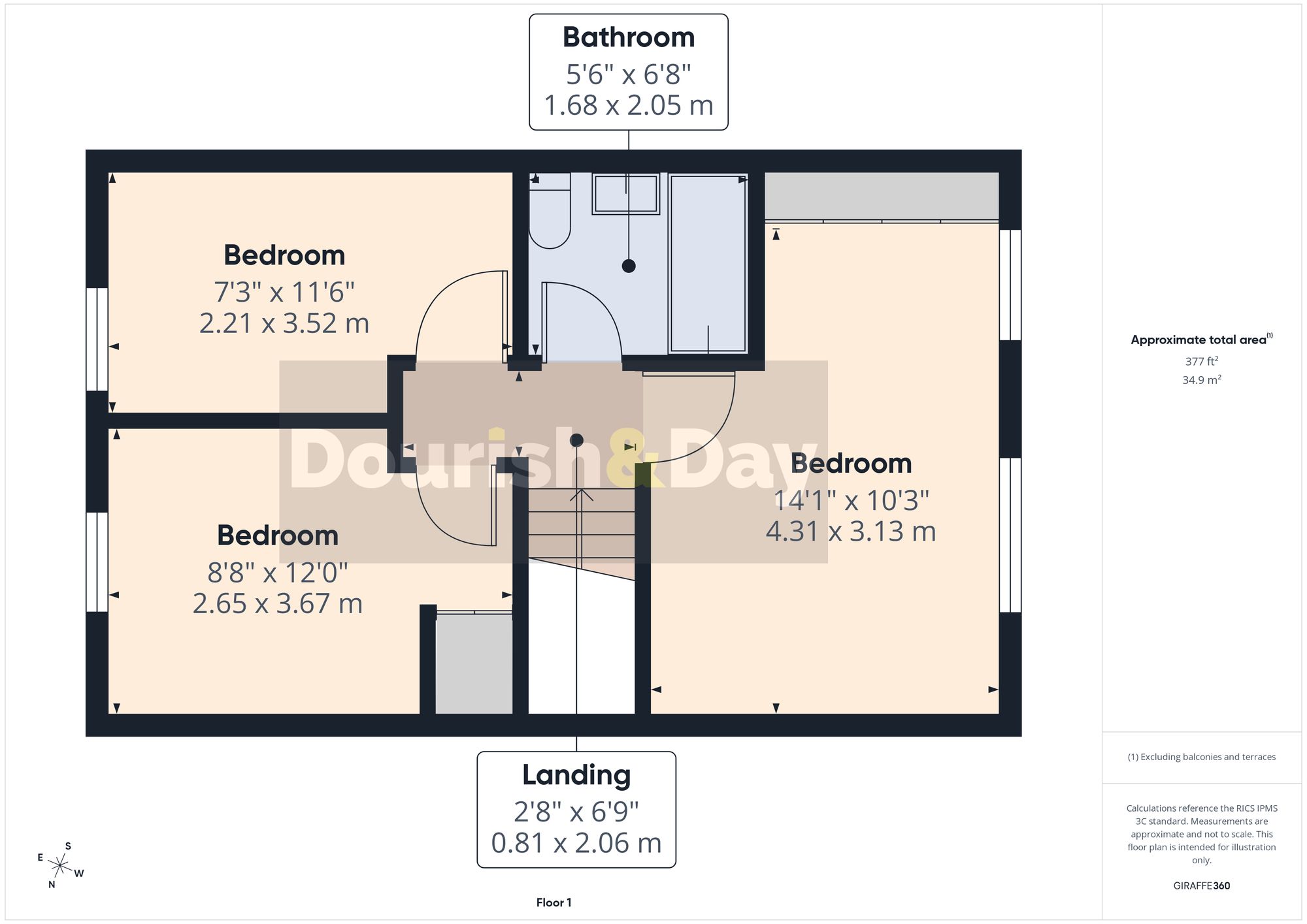 3 bed link detached house for sale in Swansmoor Drive, Hixon, ST18 - Property floorplan