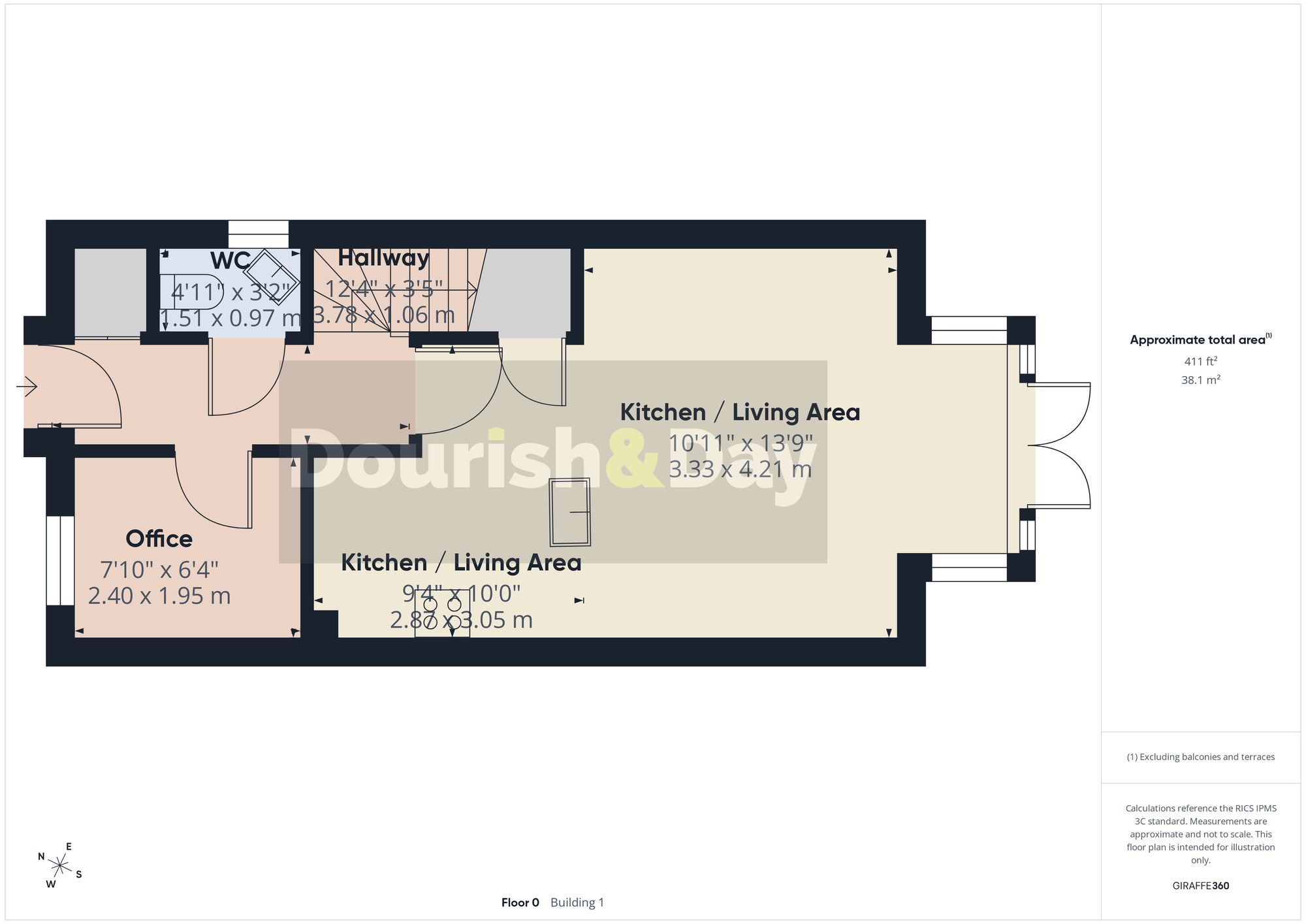 3 bed semi-detached house for sale in Avondale Circle, Stafford, ST18 - Property floorplan