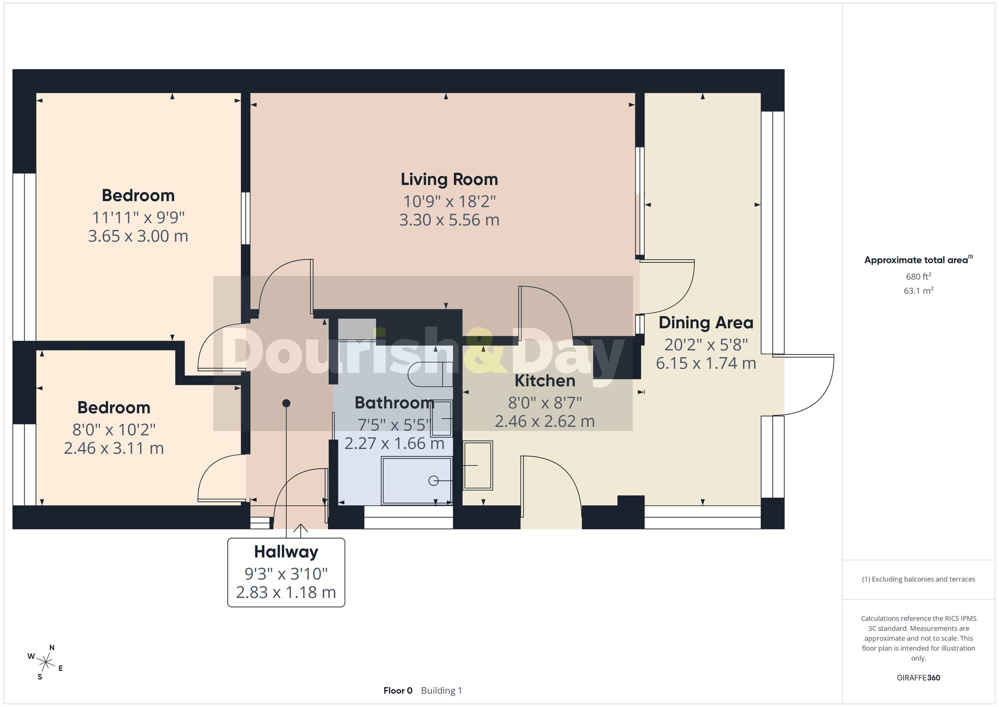 2 bed semi-detached house for sale in Redhill Gorse, Stafford, ST16 - Property floorplan