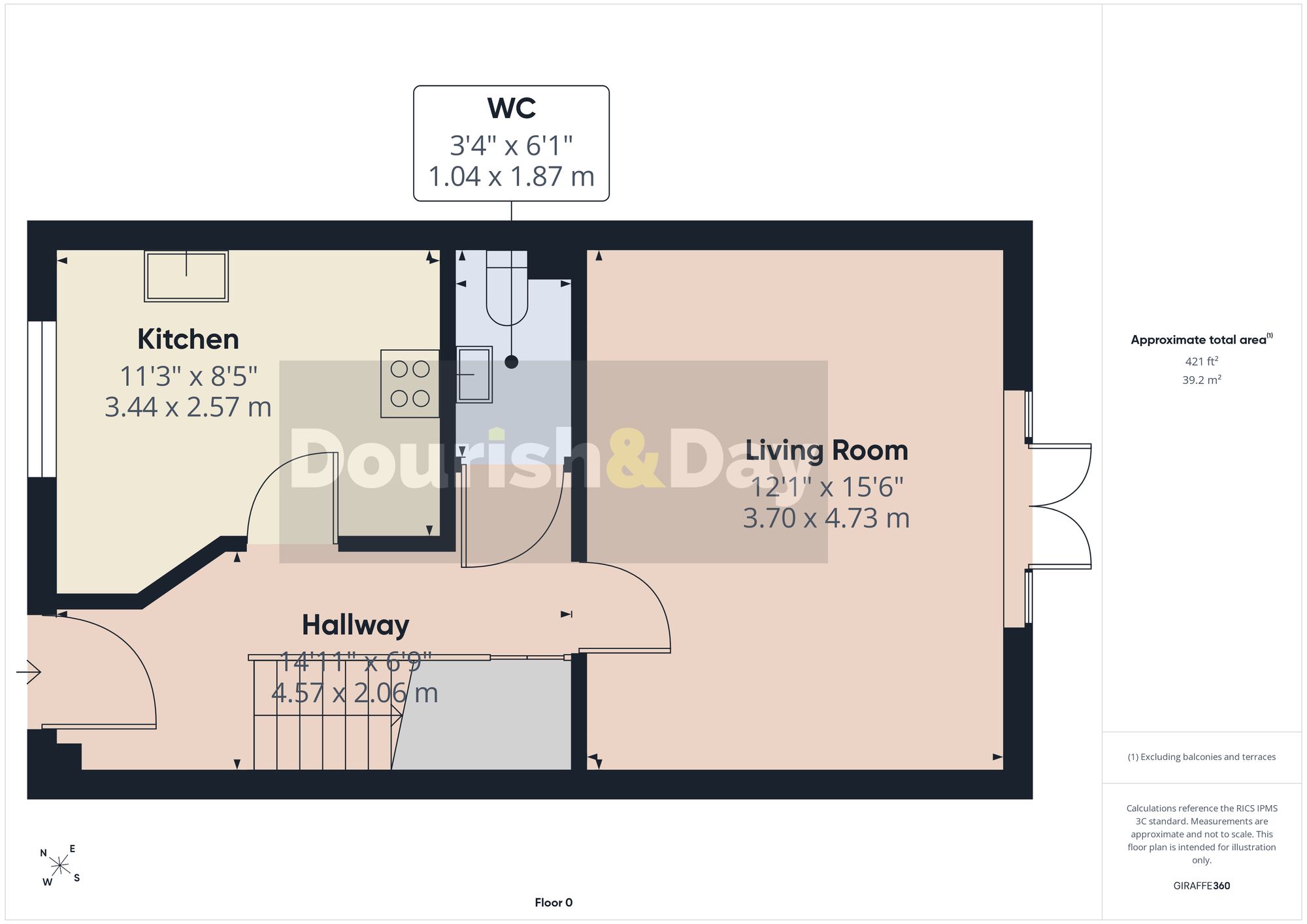 3 bed semi-detached house for sale in Blakes Meadow, Wem, SY4 - Property floorplan