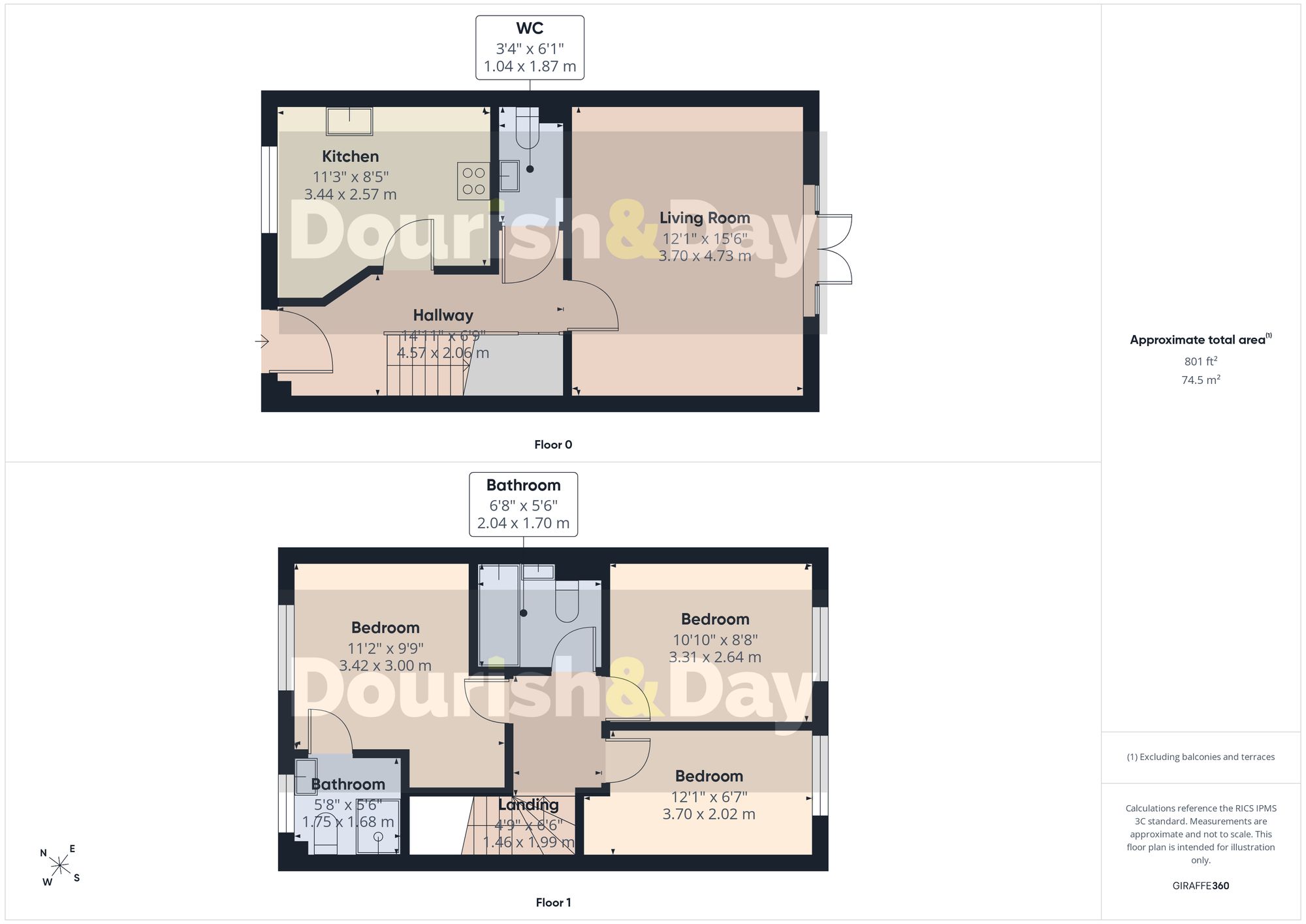 3 bed semi-detached house for sale in Blakes Meadow, Wem, SY4 - Property floorplan