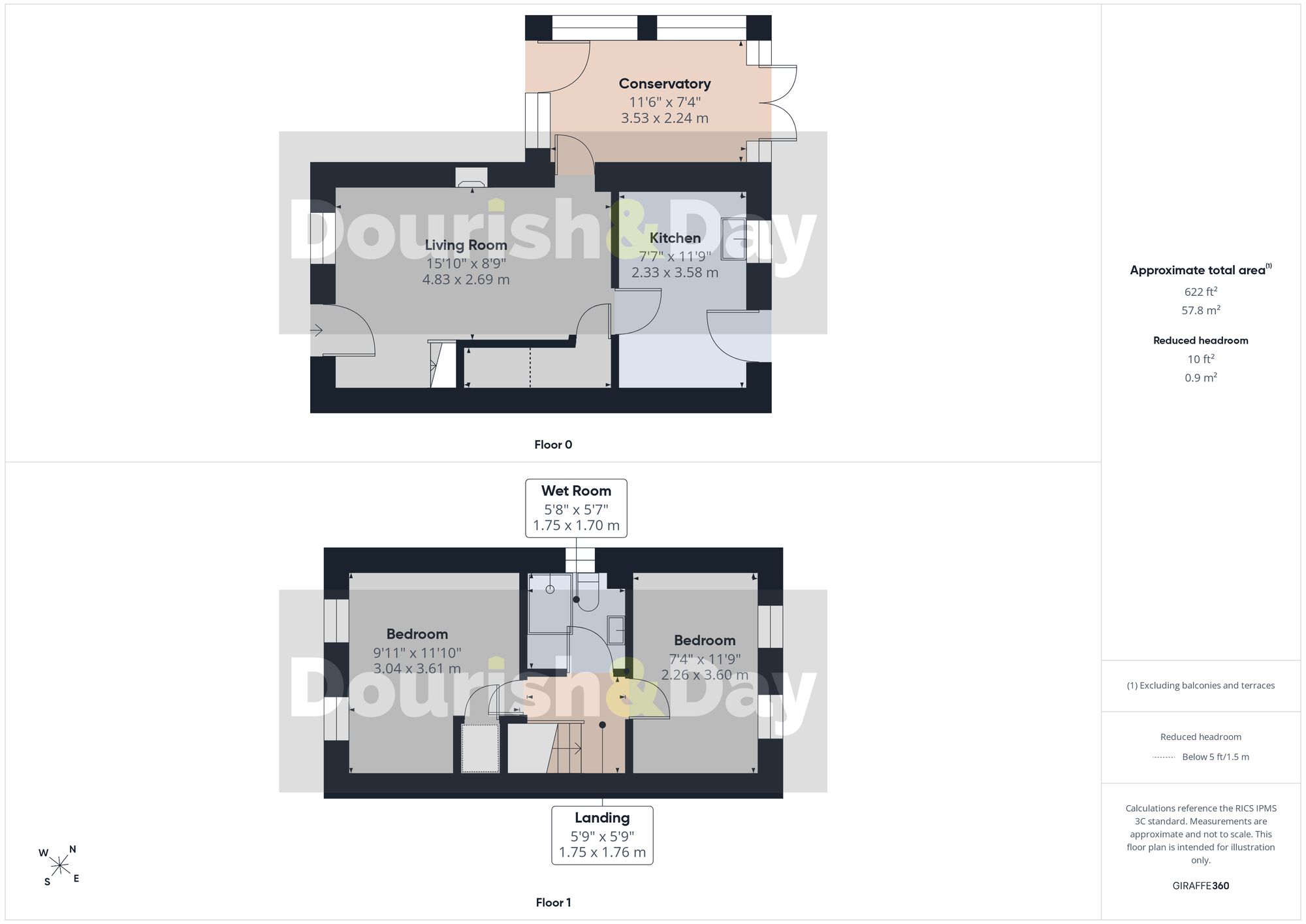2 bed semi-detached house for sale in The Haybarn, Stafford, ST16 - Property floorplan