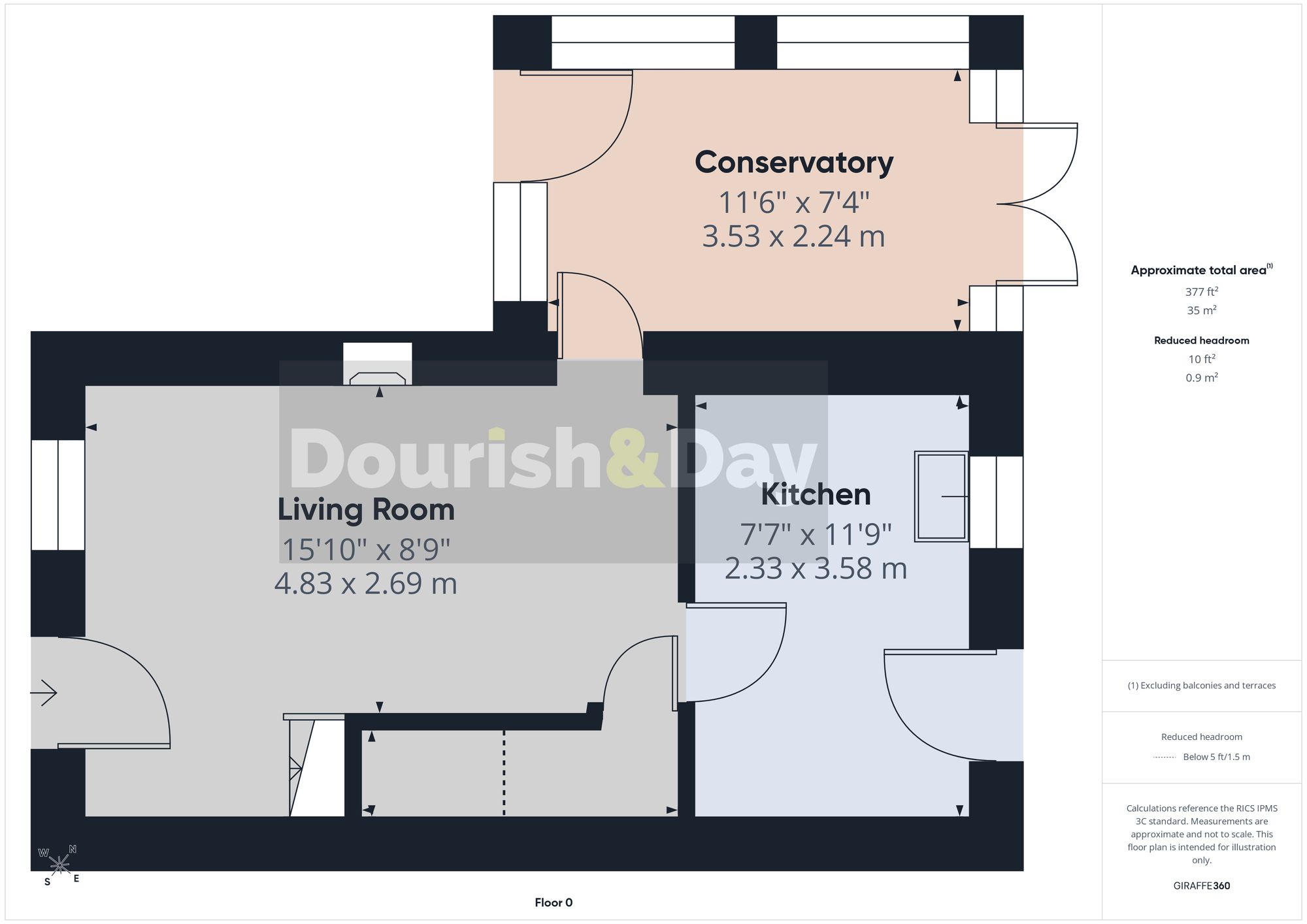 2 bed semi-detached house for sale in The Haybarn, Stafford, ST16 - Property floorplan