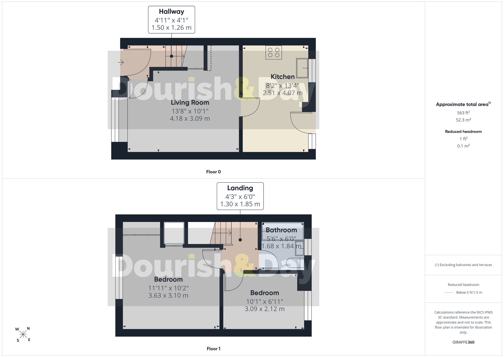 2 bed mid-terraced house to rent in Caernarvon Avenue, Stone, ST15 - Property floorplan