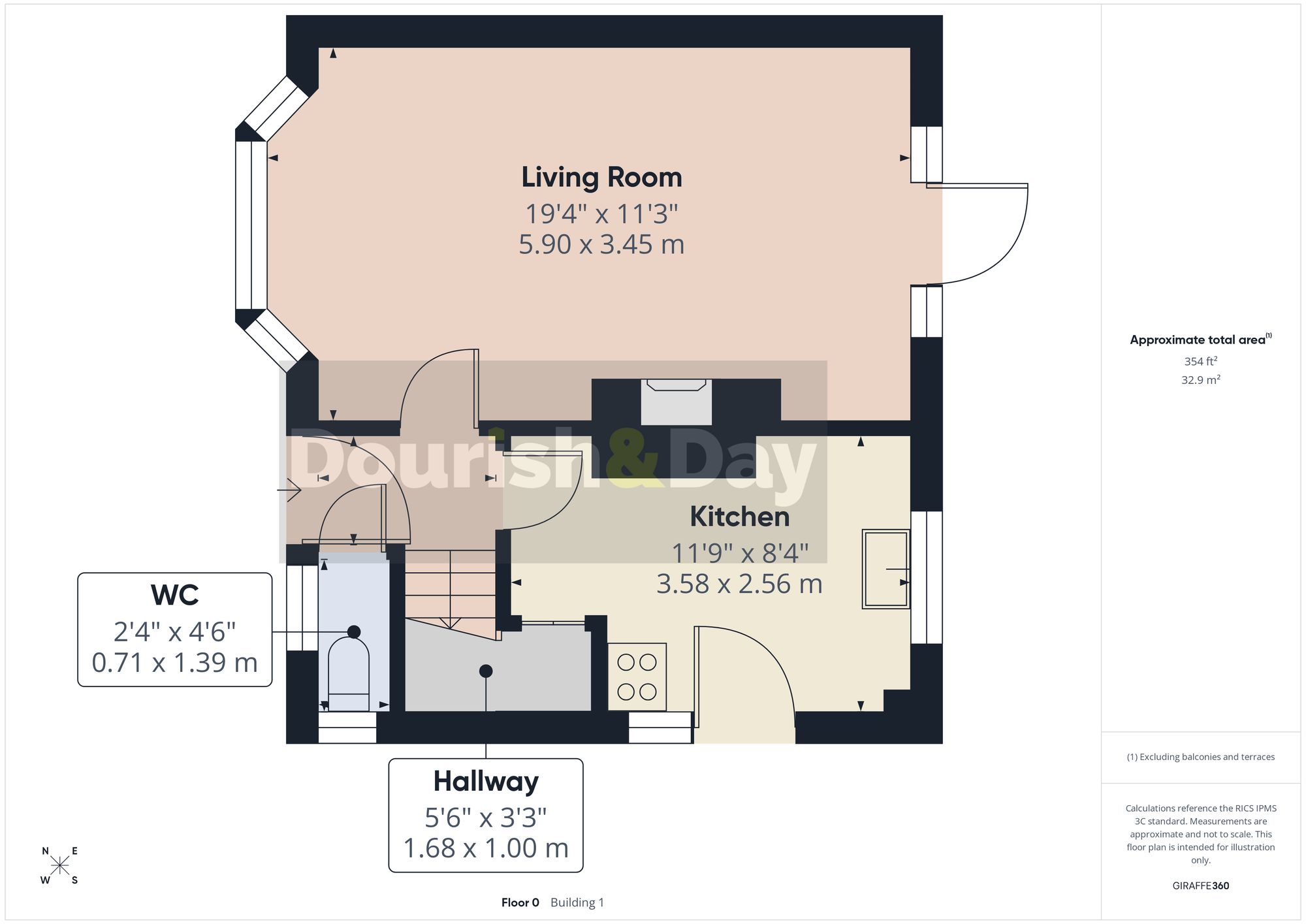 3 bed semi-detached house for sale in Sawpit Lane, Brocton, ST17 - Property floorplan