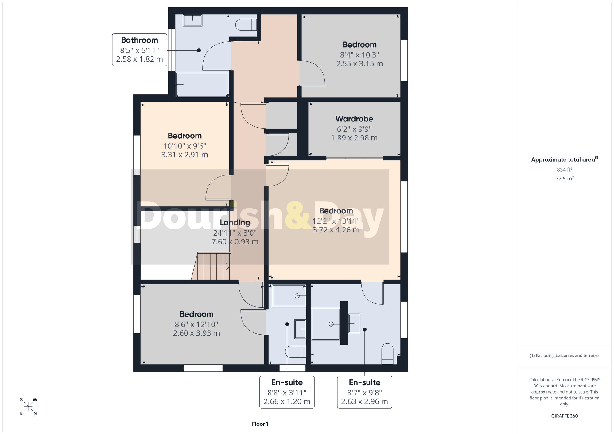 4 bed detached house for sale in Meadow Ridge, Stafford, ST17 - Property floorplan