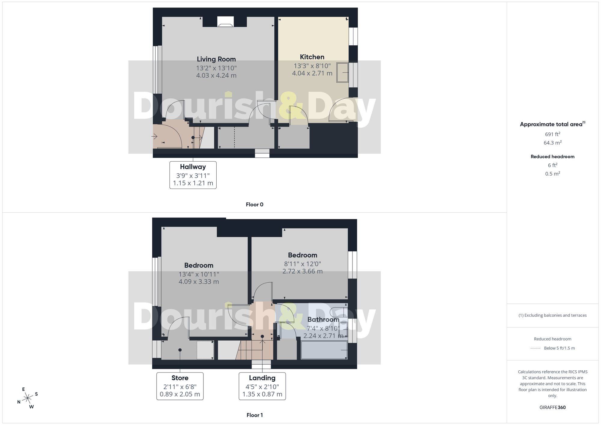 2 bed end of terrace house for sale in Princes Street, Stone, ST15 - Property floorplan