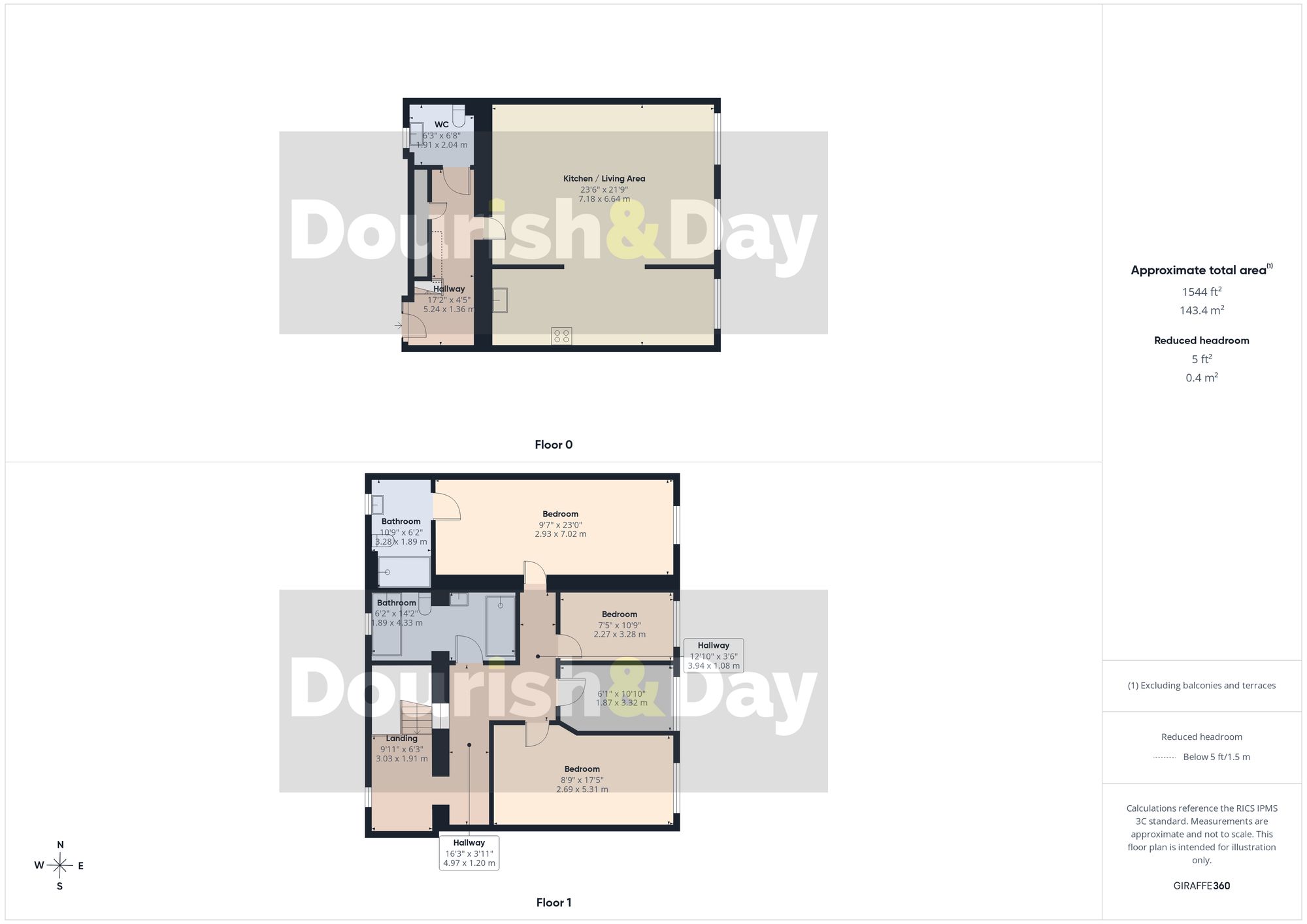 4 bed mid-terraced house for sale in Chetwynd Court, Stafford, ST17 - Property floorplan