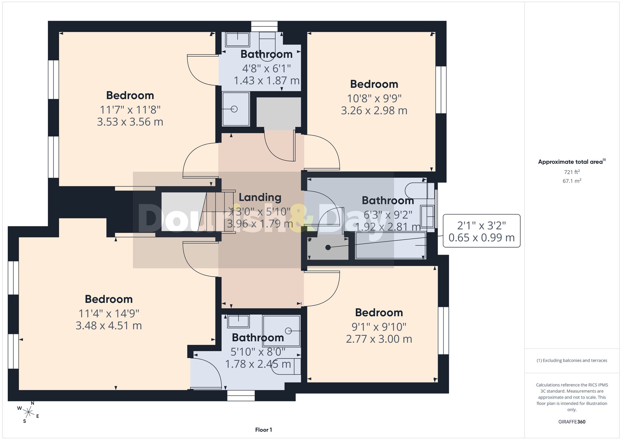 4 bed detached house for sale in Andrus Way, Stafford, ST16 - Property floorplan