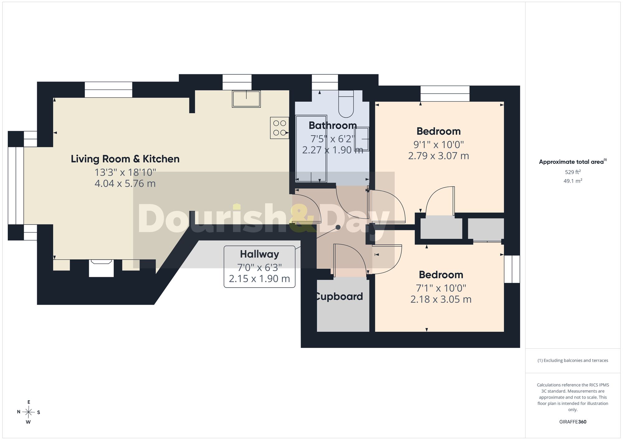 2 bed flat for sale in Alexandra Road, The Lodge Alexandra Road, TF9 - Property floorplan