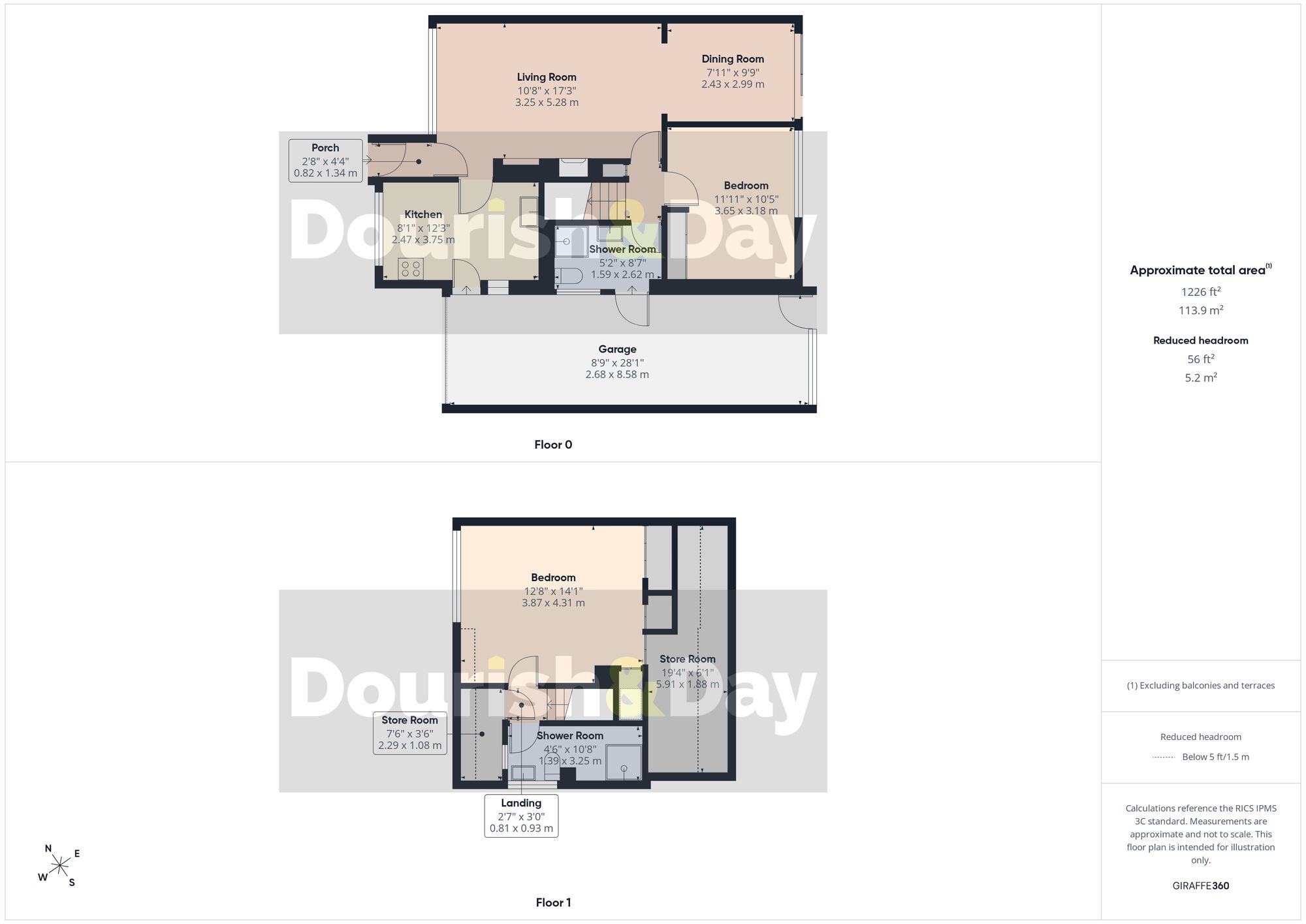 2 bed link detached house for sale in Cedar Way, Stafford, ST17 - Property floorplan