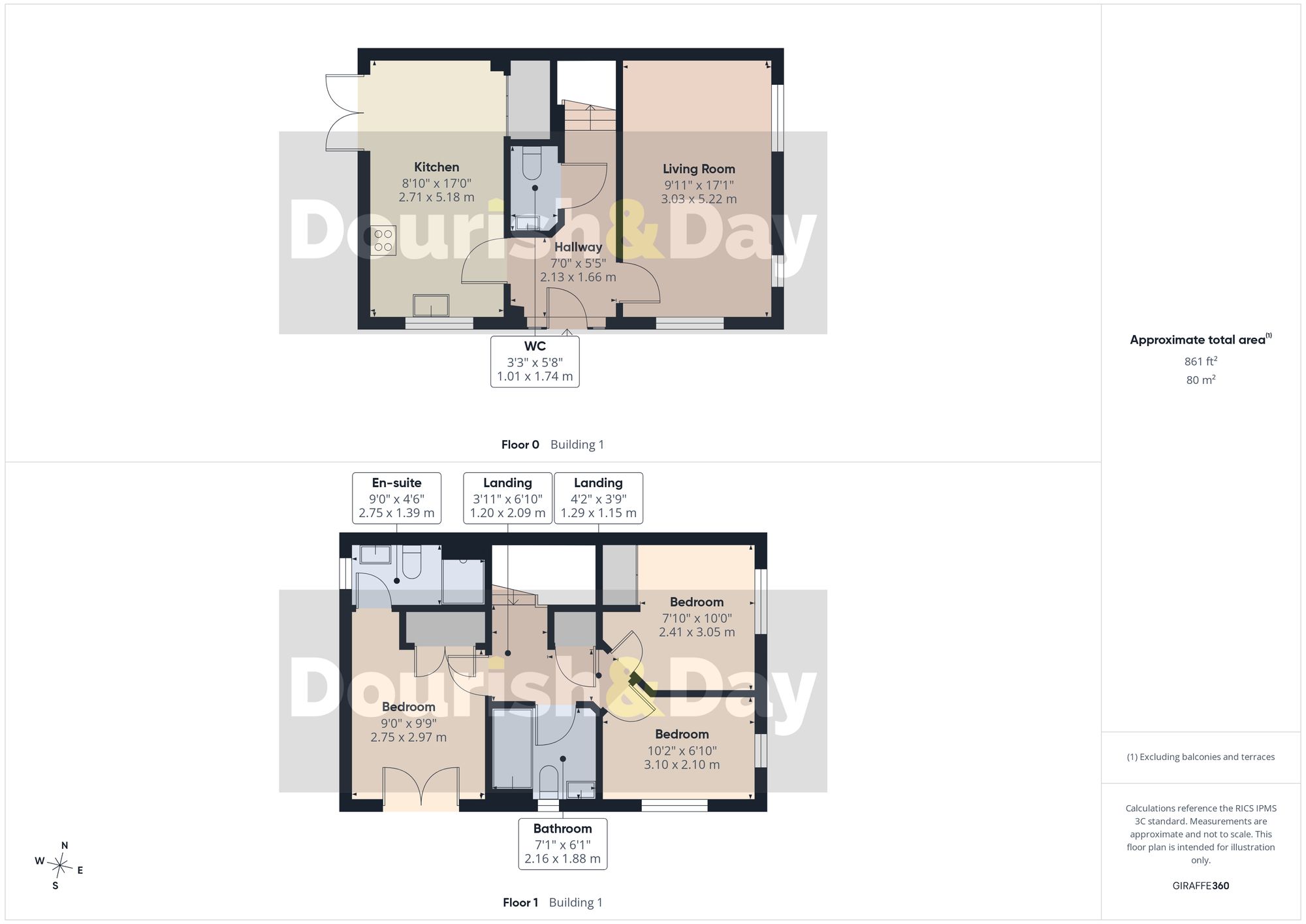 3 bed detached house for sale in Delphinium Place, Stafford, ST17 - Property floorplan