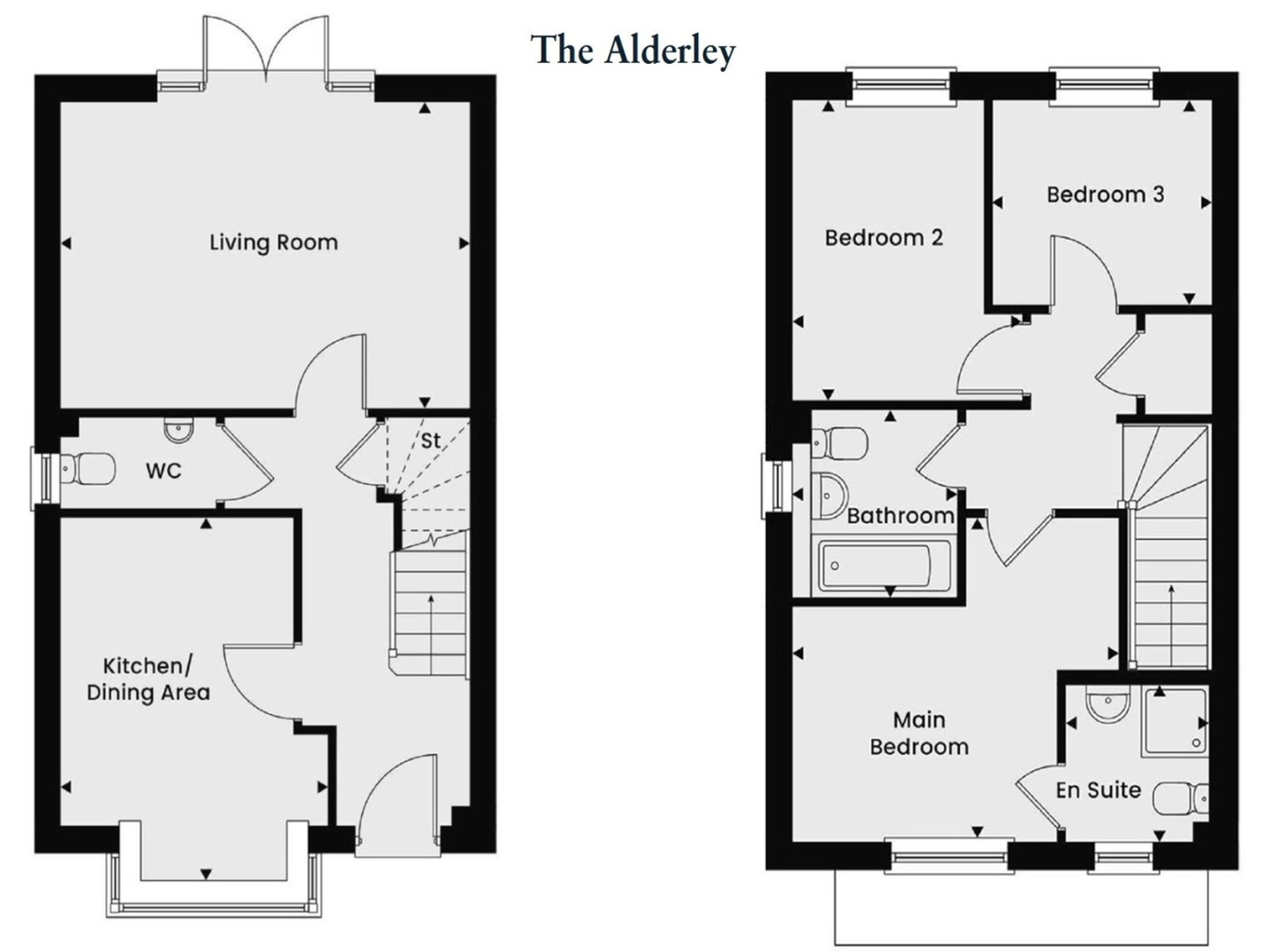 3 bed semi-detached house for sale in Jersey Close, Market Drayton, TF9 - Property floorplan