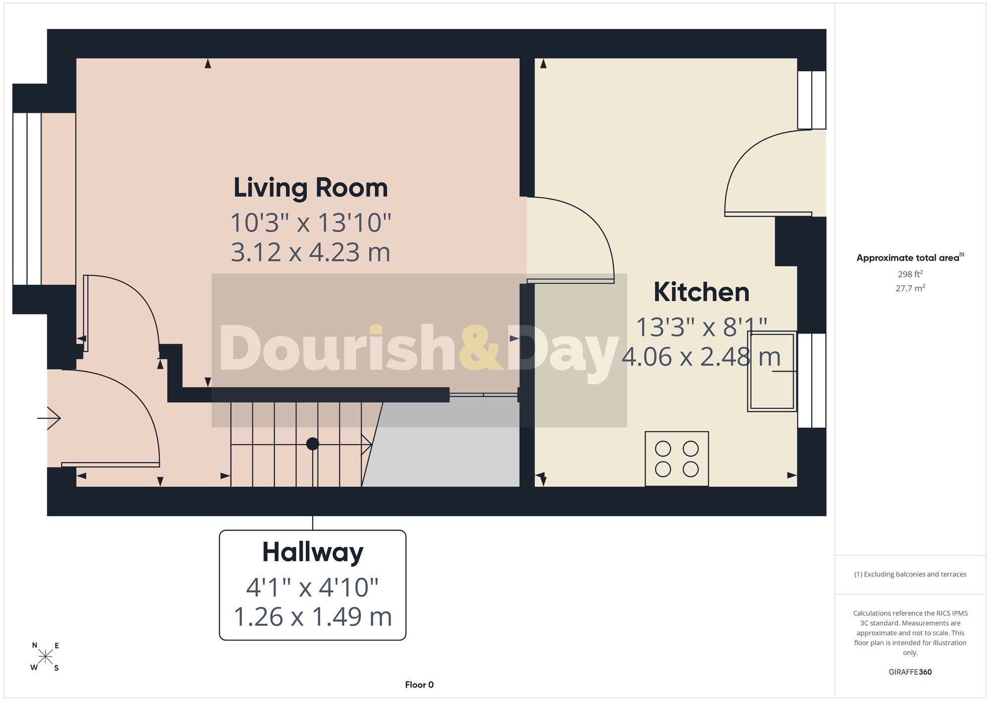 2 bed terraced house for sale in Edwards Drive, Stafford, ST16 - Property floorplan