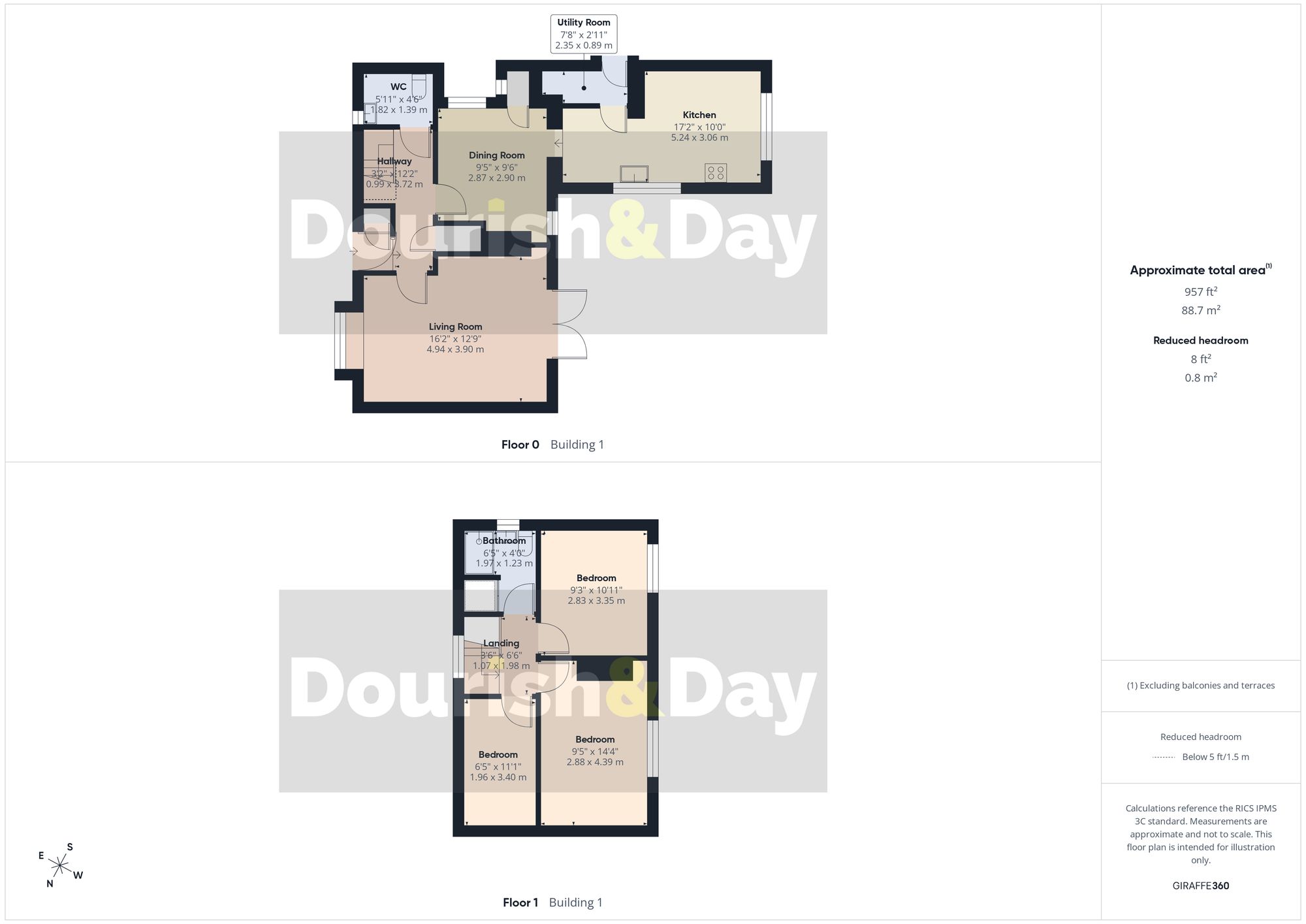 3 bed semi-detached house for sale in Green Bank, Adderley, TF9 - Property floorplan