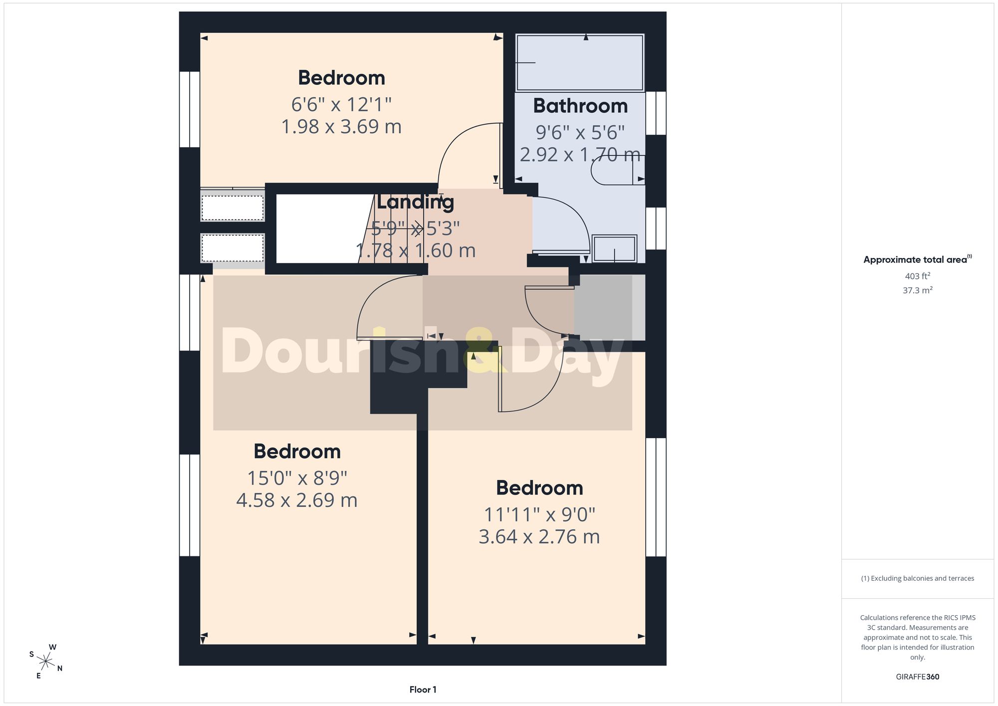 3 bed terraced house for sale in Oxbarn Road, Stafford, ST17 - Property floorplan