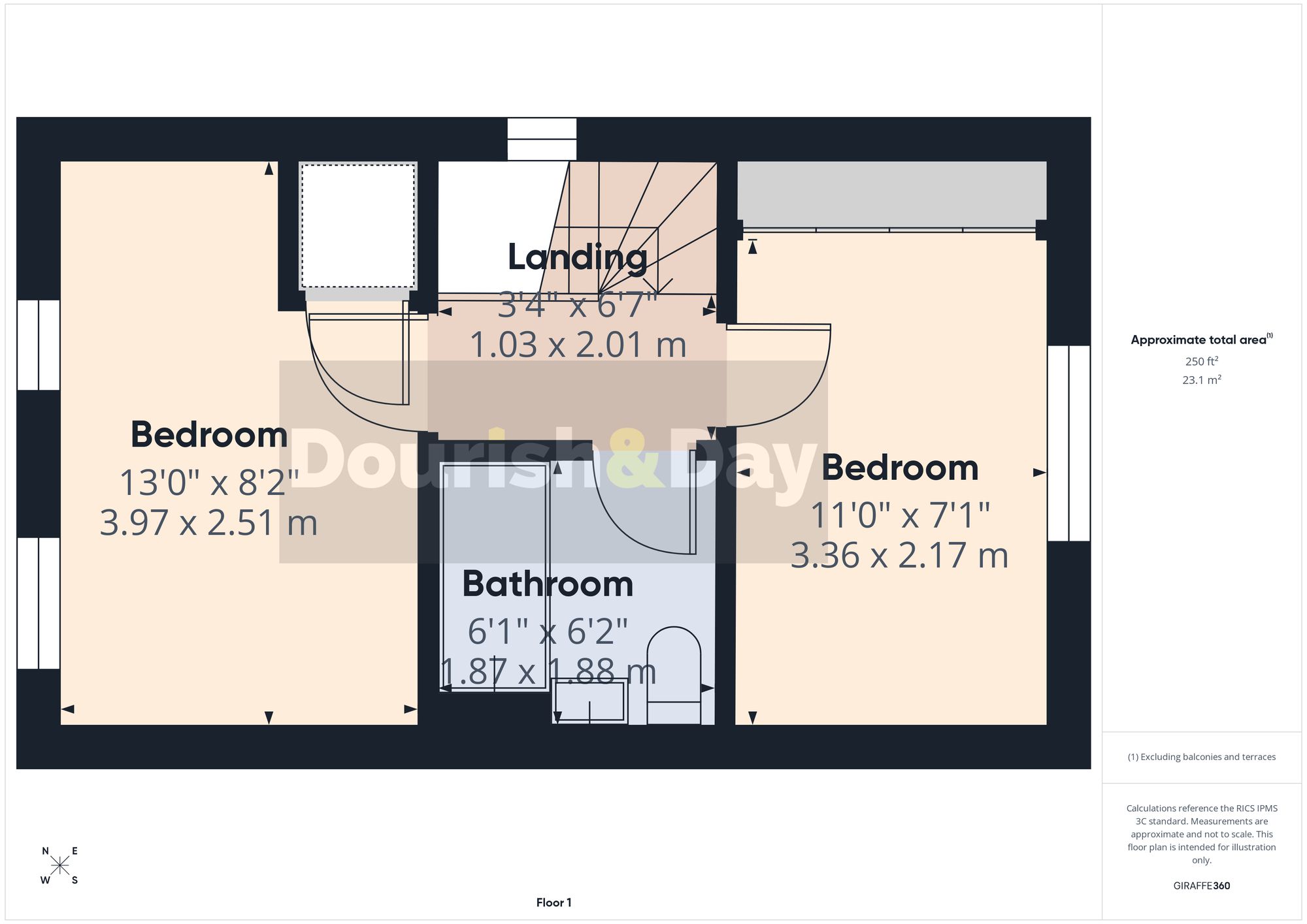 2 bed end of terrace house for sale in Portchester Lane, Stafford, ST16 - Property floorplan