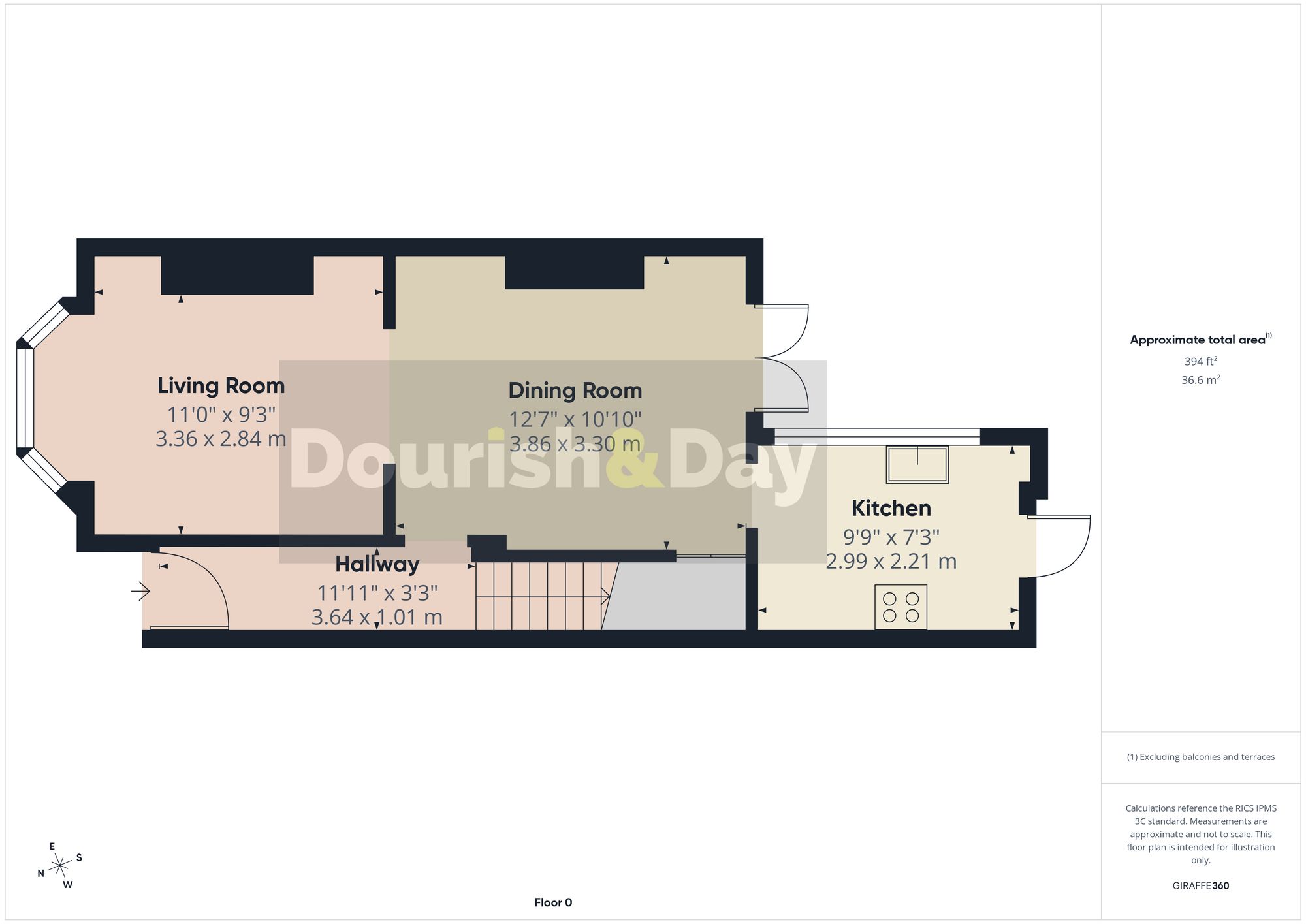 3 bed terraced house for sale in Cramer Street, Stafford, ST17 - Property floorplan