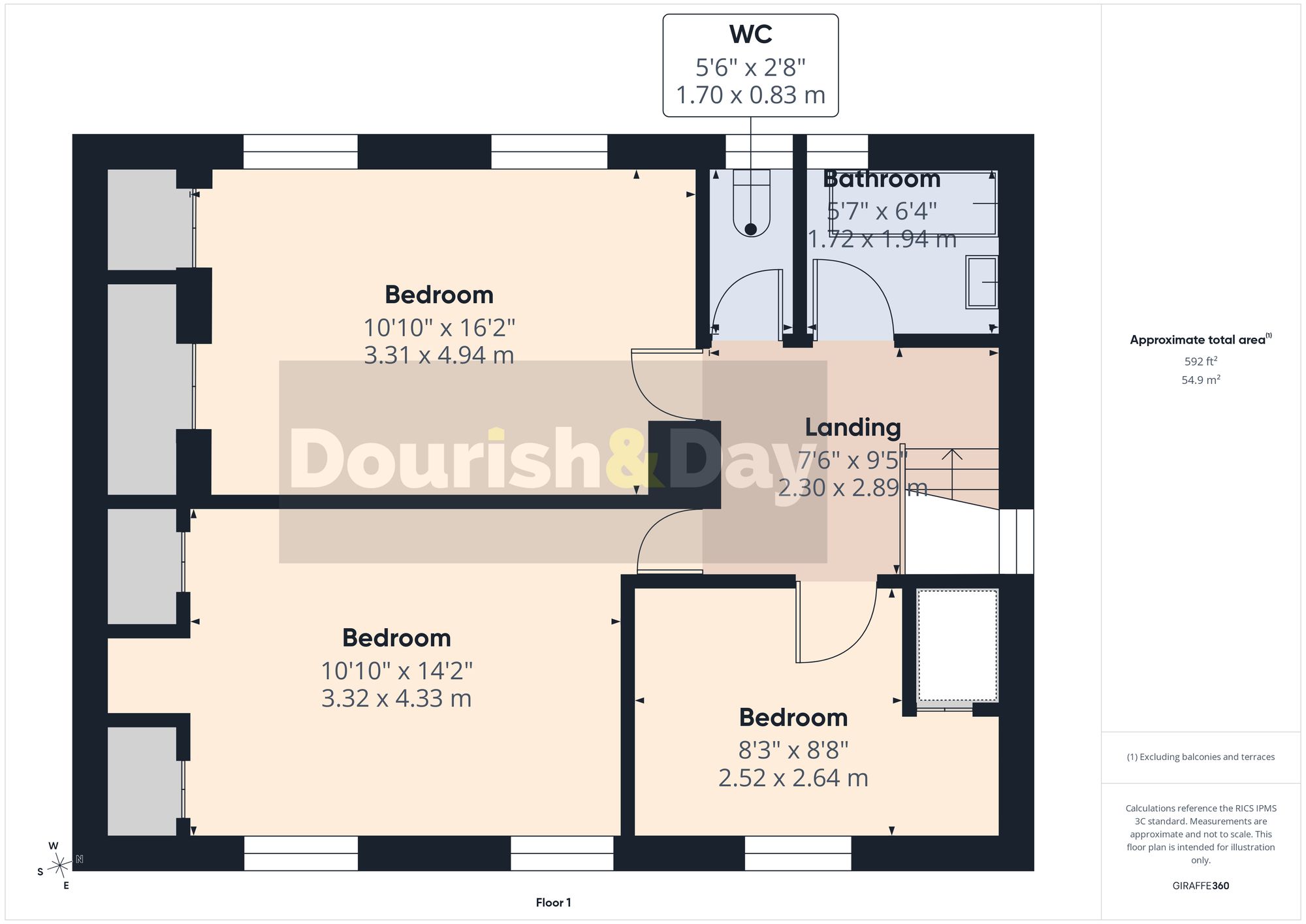 3 bed detached house for sale in Knowle Road, Stafford, ST17 - Property floorplan