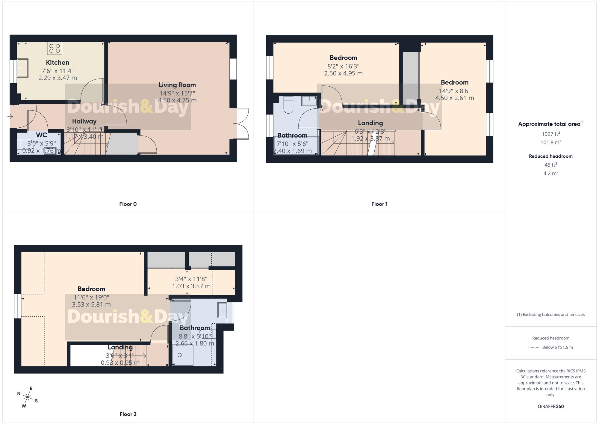 3 bed terraced house for sale in Marley Grove, Whitchurch, SY13 - Property floorplan