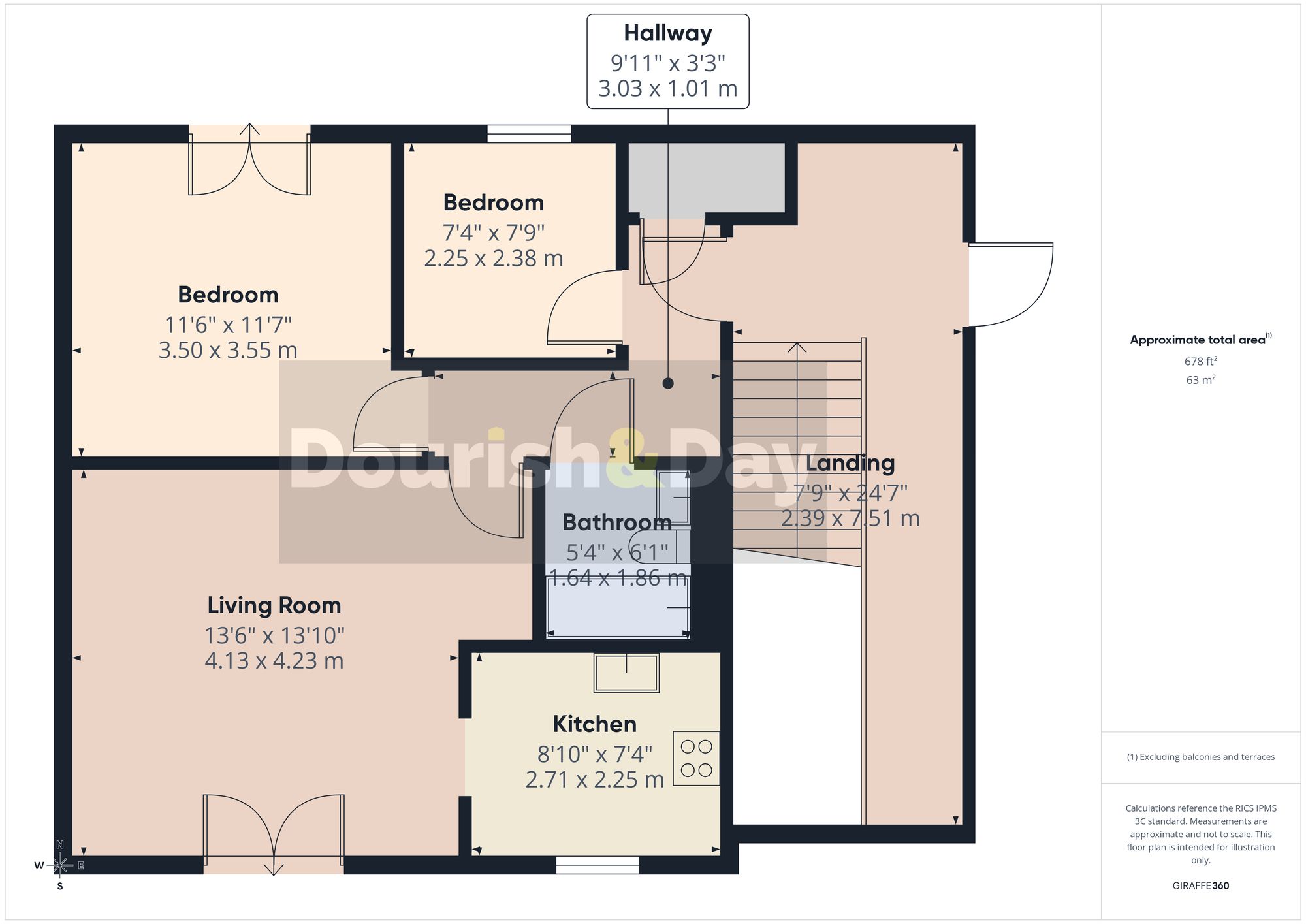 2 bed flat for sale in Violet Close, Huntington, WS12 - Property floorplan