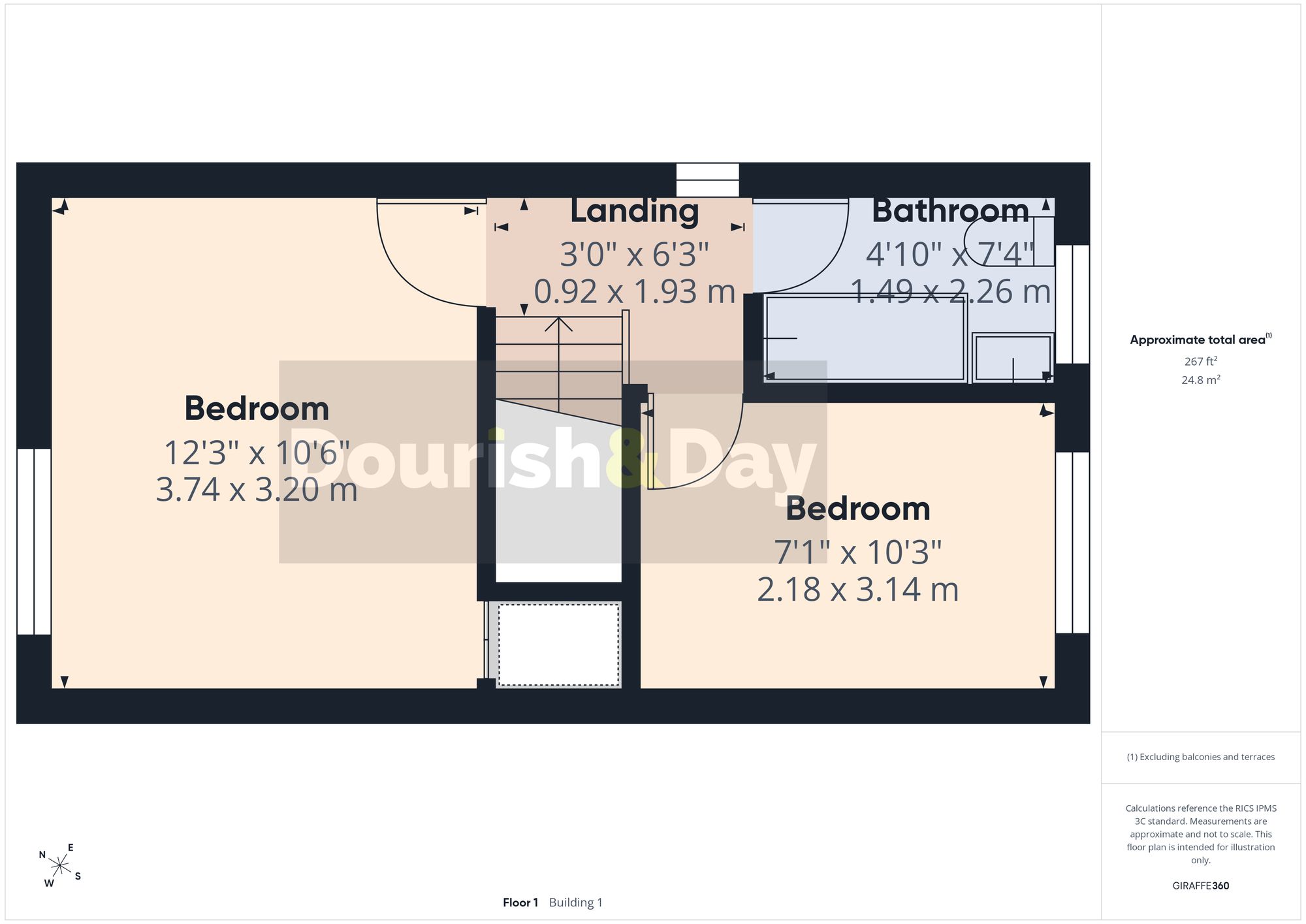 2 bed semi-detached house for sale in Bretton Gardens, Wolverhampton, WV10 - Property floorplan