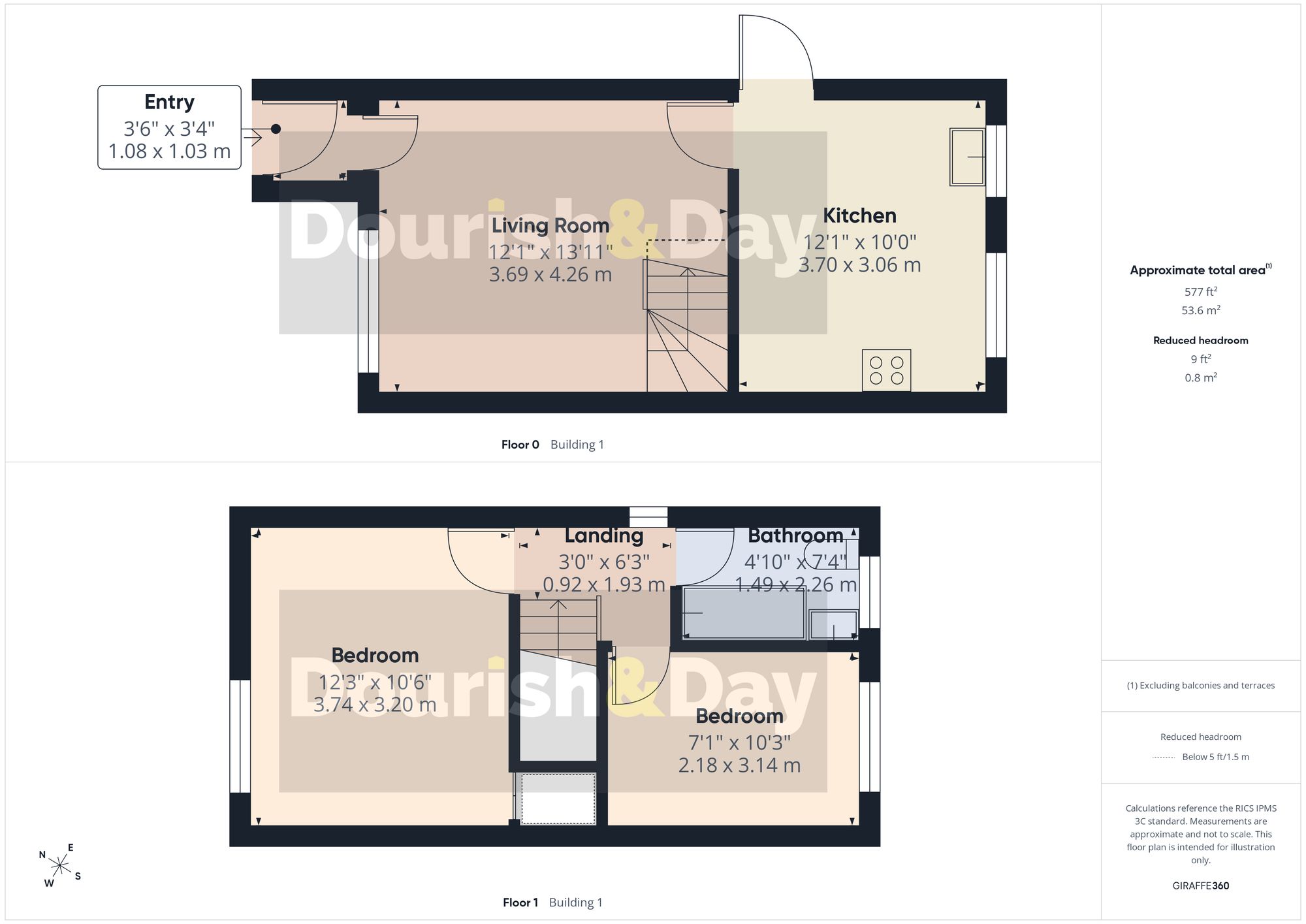 2 bed semi-detached house for sale in Bretton Gardens, Wolverhampton, WV10 - Property floorplan