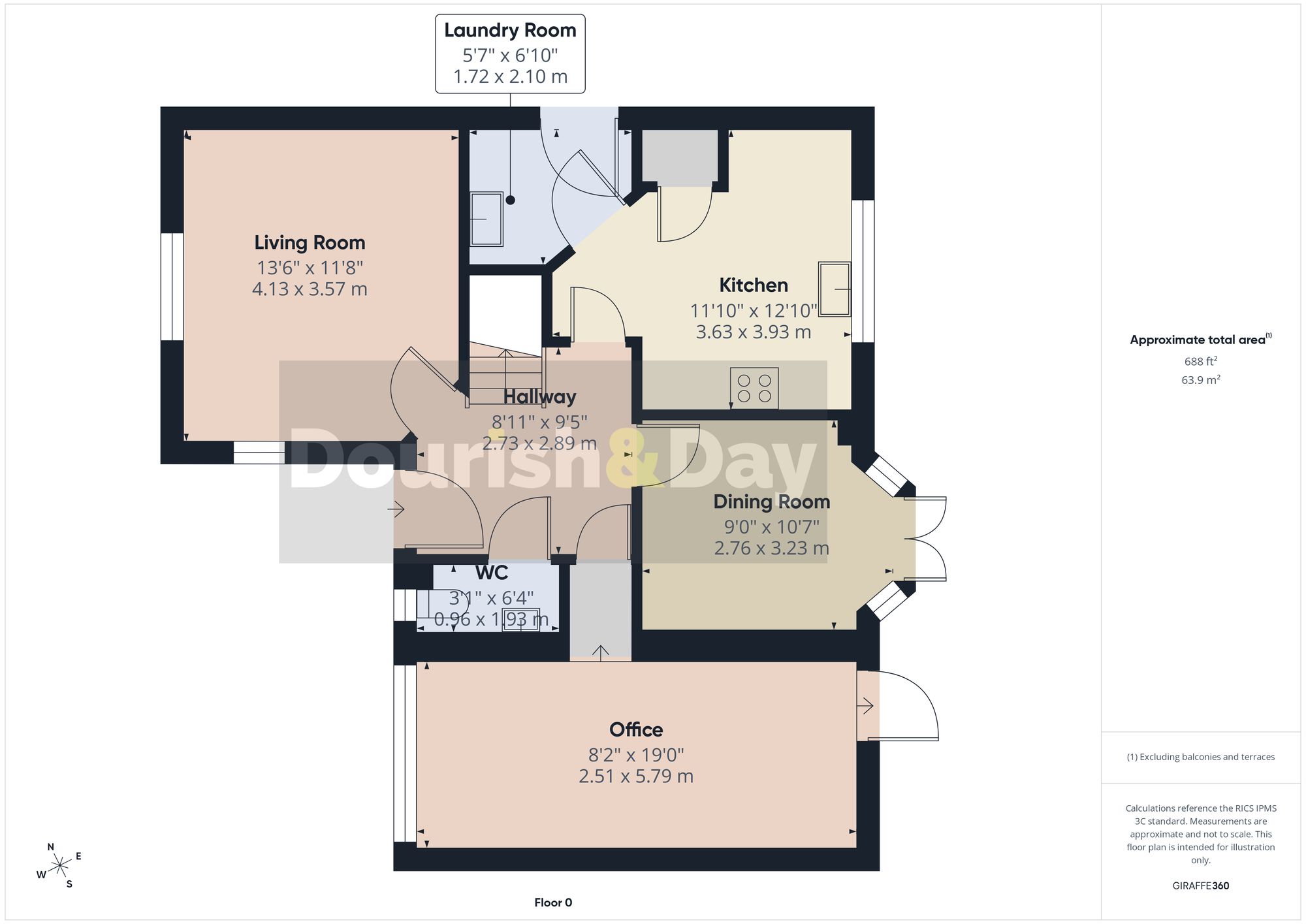 4 bed detached house for sale in Warwick Rogers Close, Market Drayton, TF9 - Property floorplan