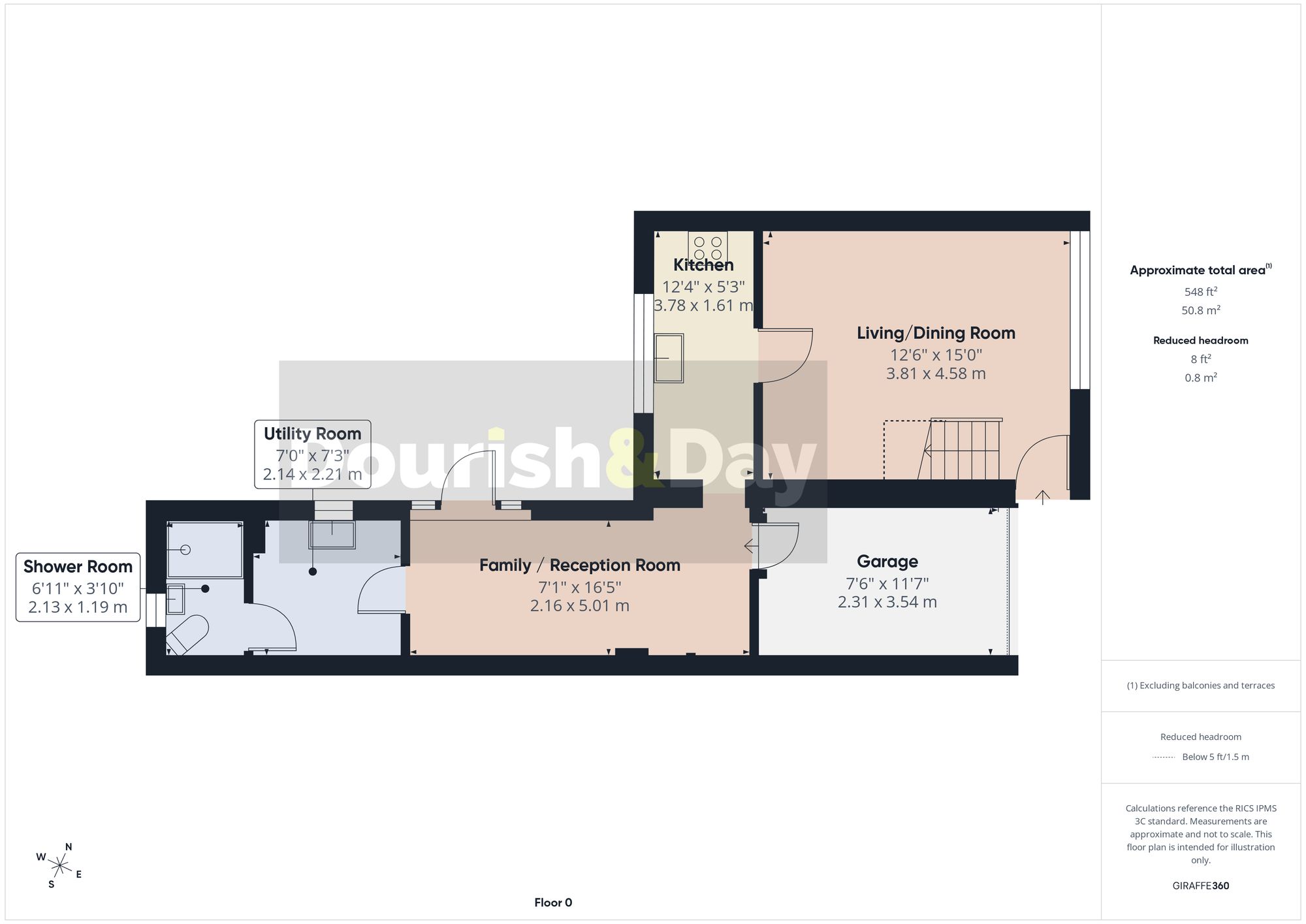 3 bed semi-detached house for sale in Deepdales, Stafford, ST17 - Property floorplan