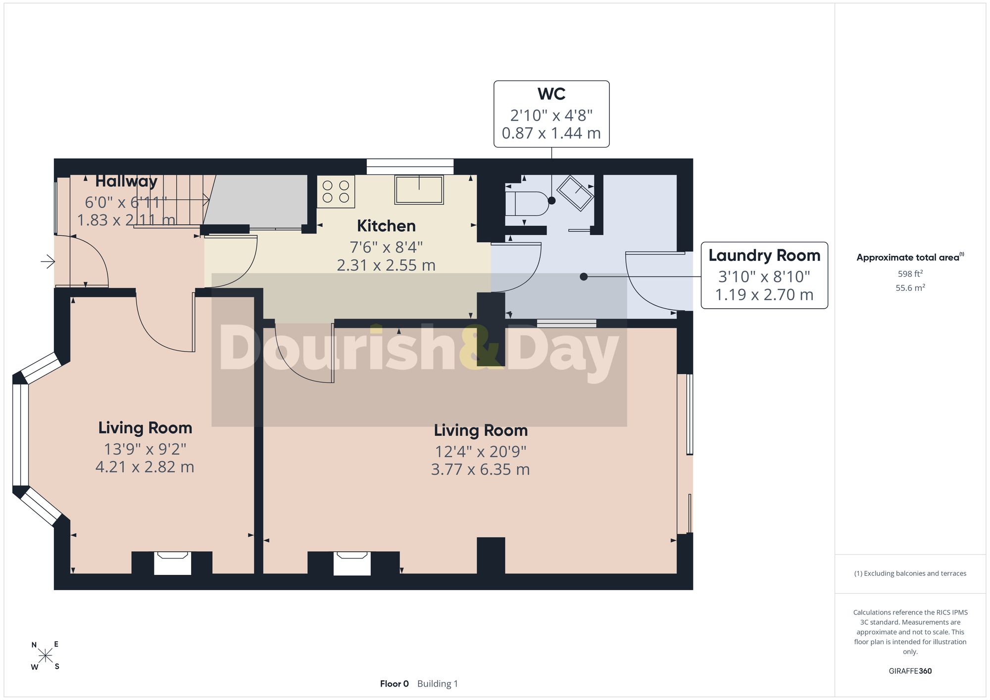 3 bed semi-detached house for sale in Southfields Close, Stafford, ST17 - Property floorplan