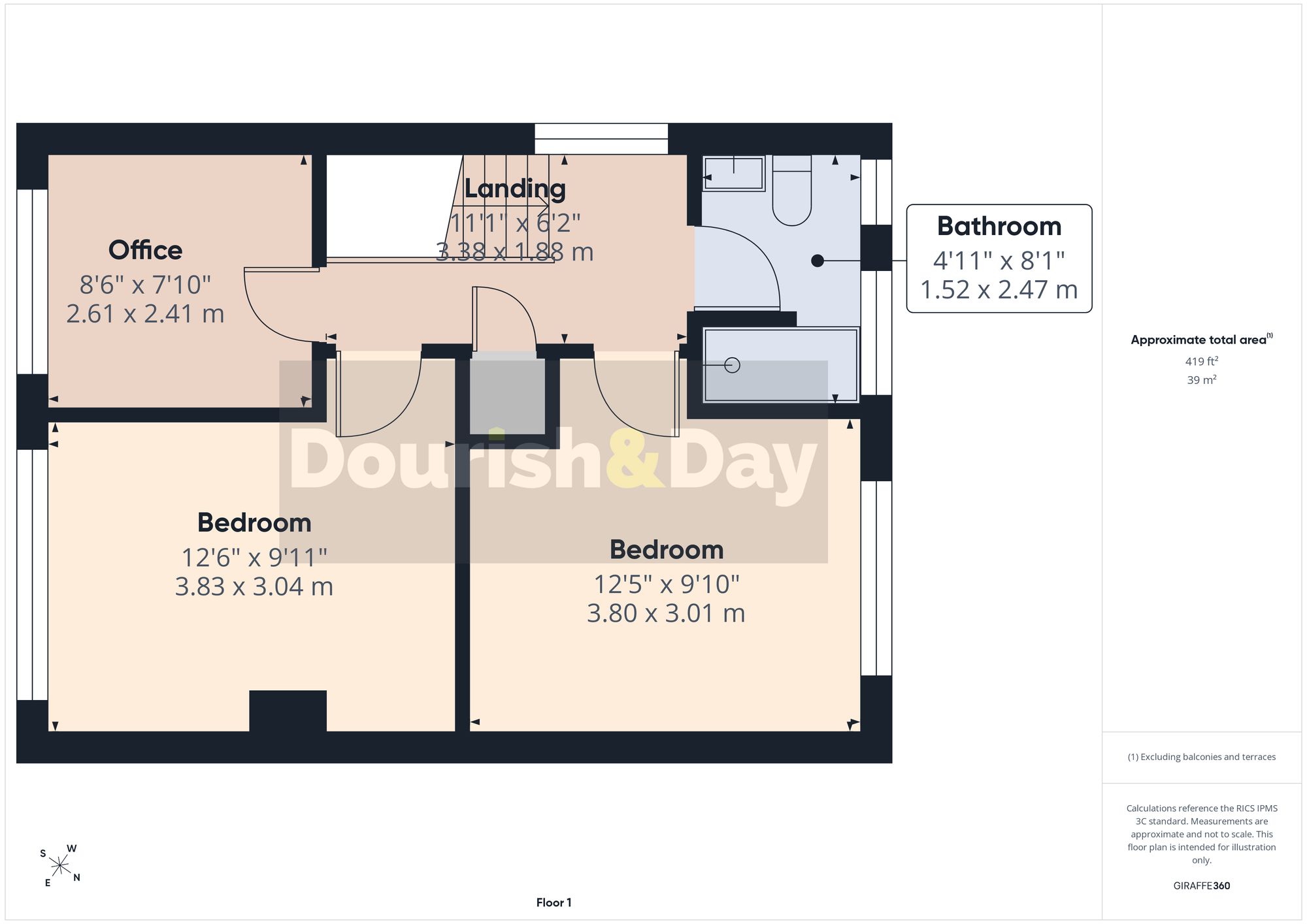 3 bed semi-detached house for sale in Ashley View, Market Drayton, TF9 - Property floorplan