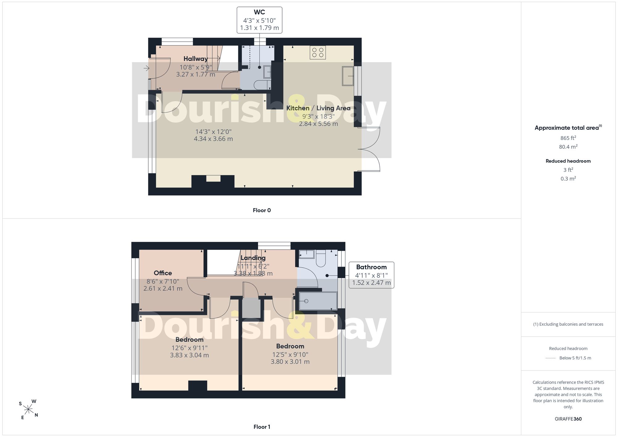 3 bed semi-detached house for sale in Ashley View, Market Drayton, TF9 - Property floorplan