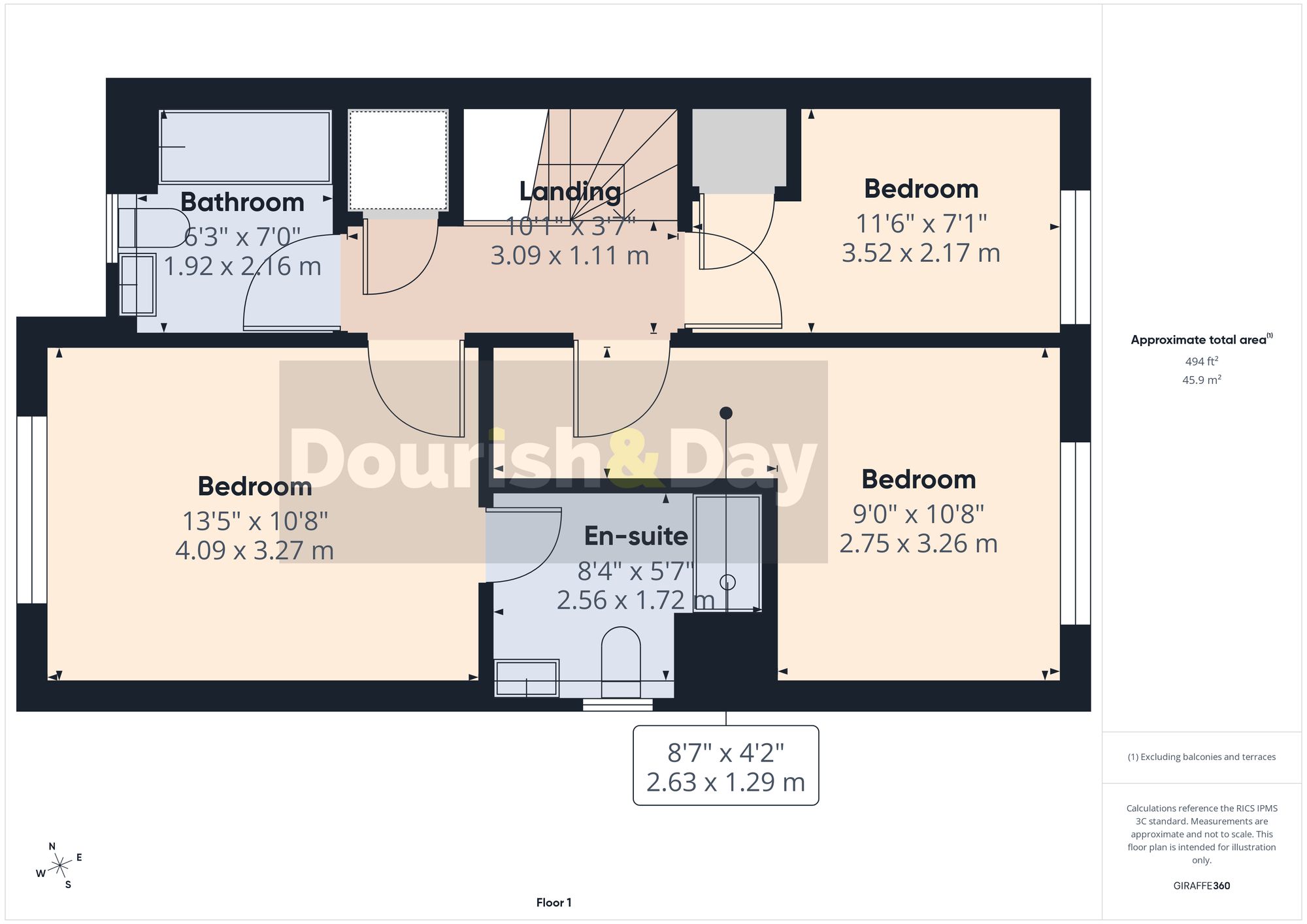 3 bed detached house for sale in Lynchet Road, Malpas, SY14 - Property floorplan