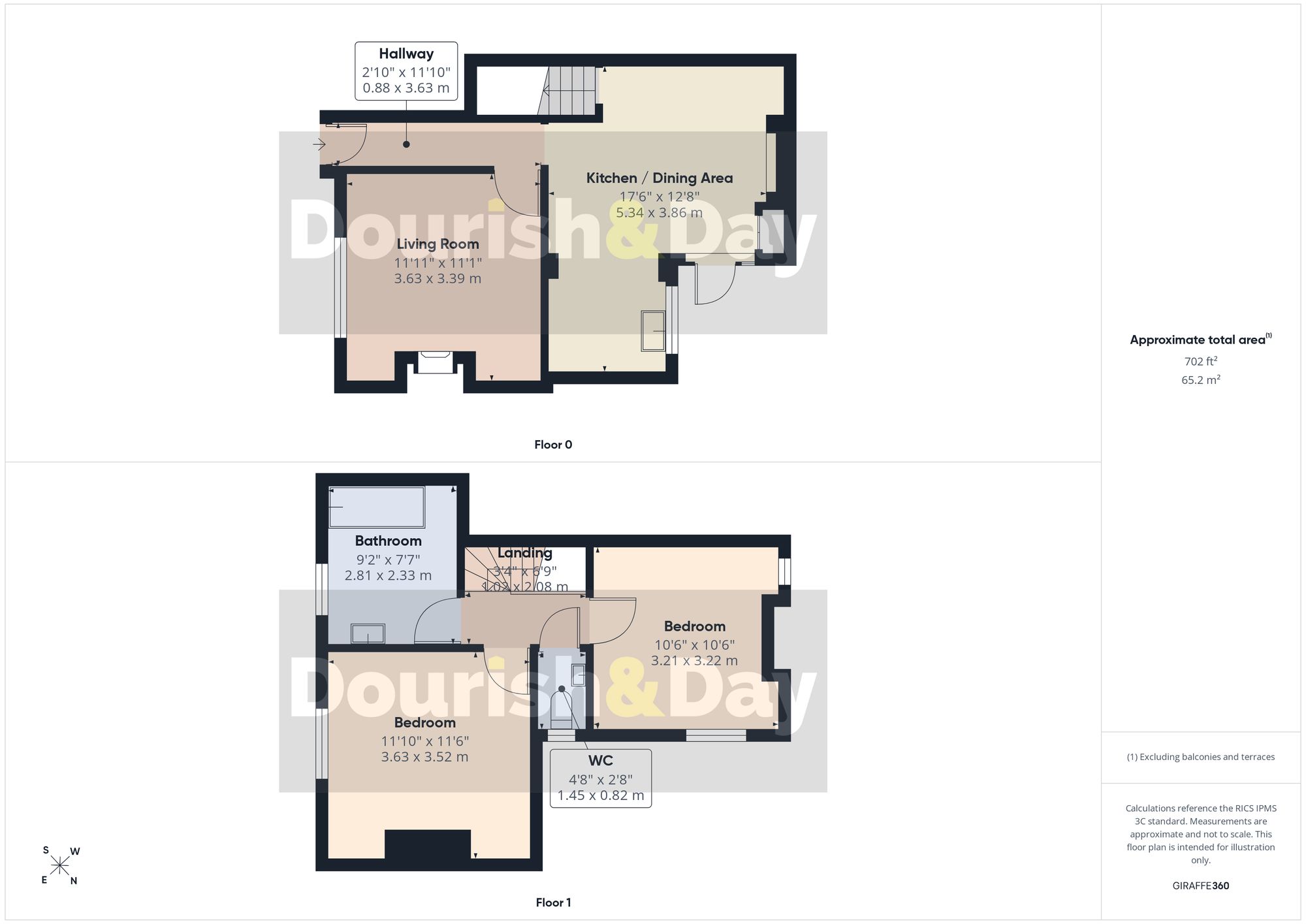 2 bed terraced house for sale in Castle Street, Stafford, ST16 - Property floorplan
