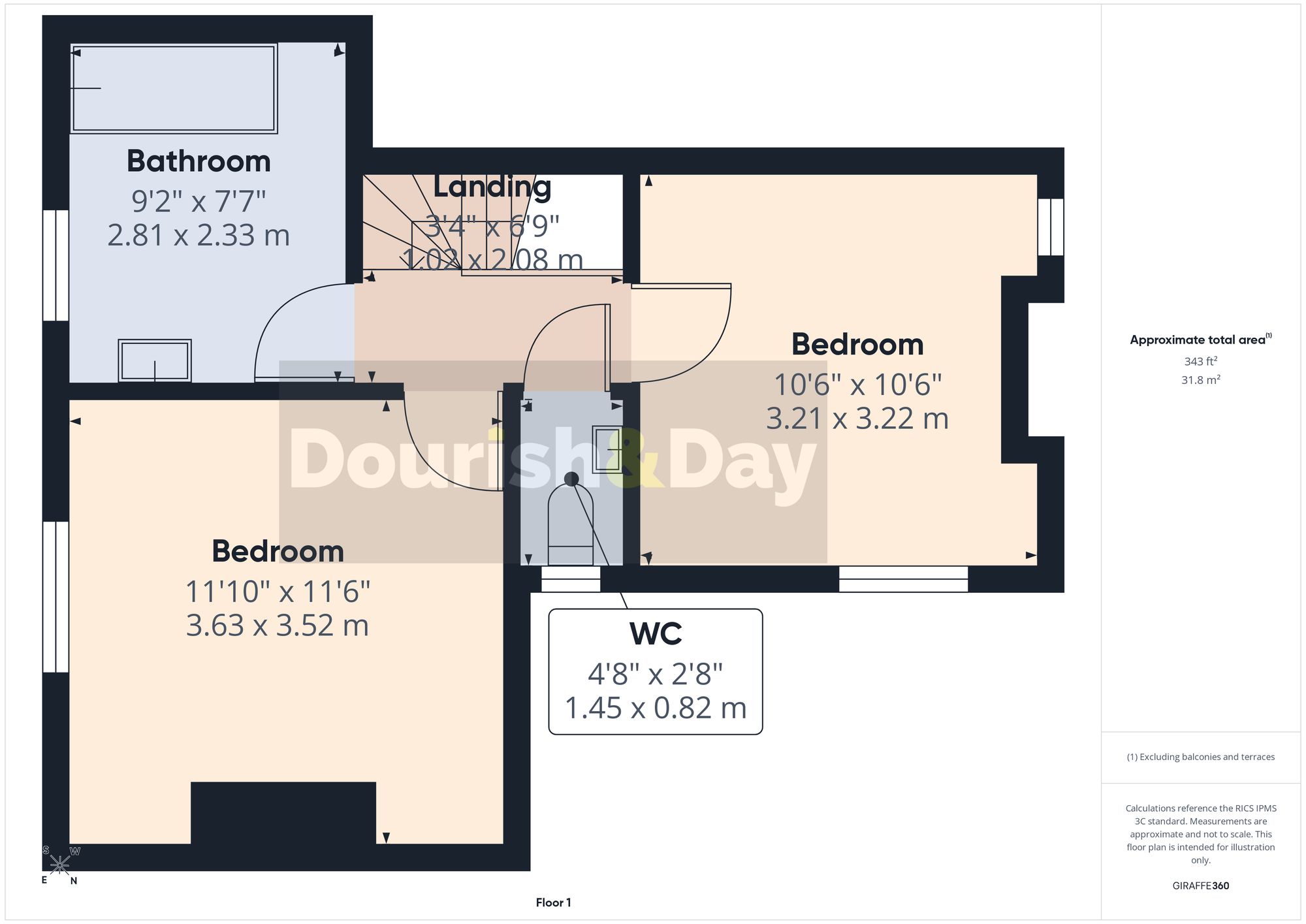 2 bed terraced house for sale in Castle Street, Stafford, ST16 - Property floorplan