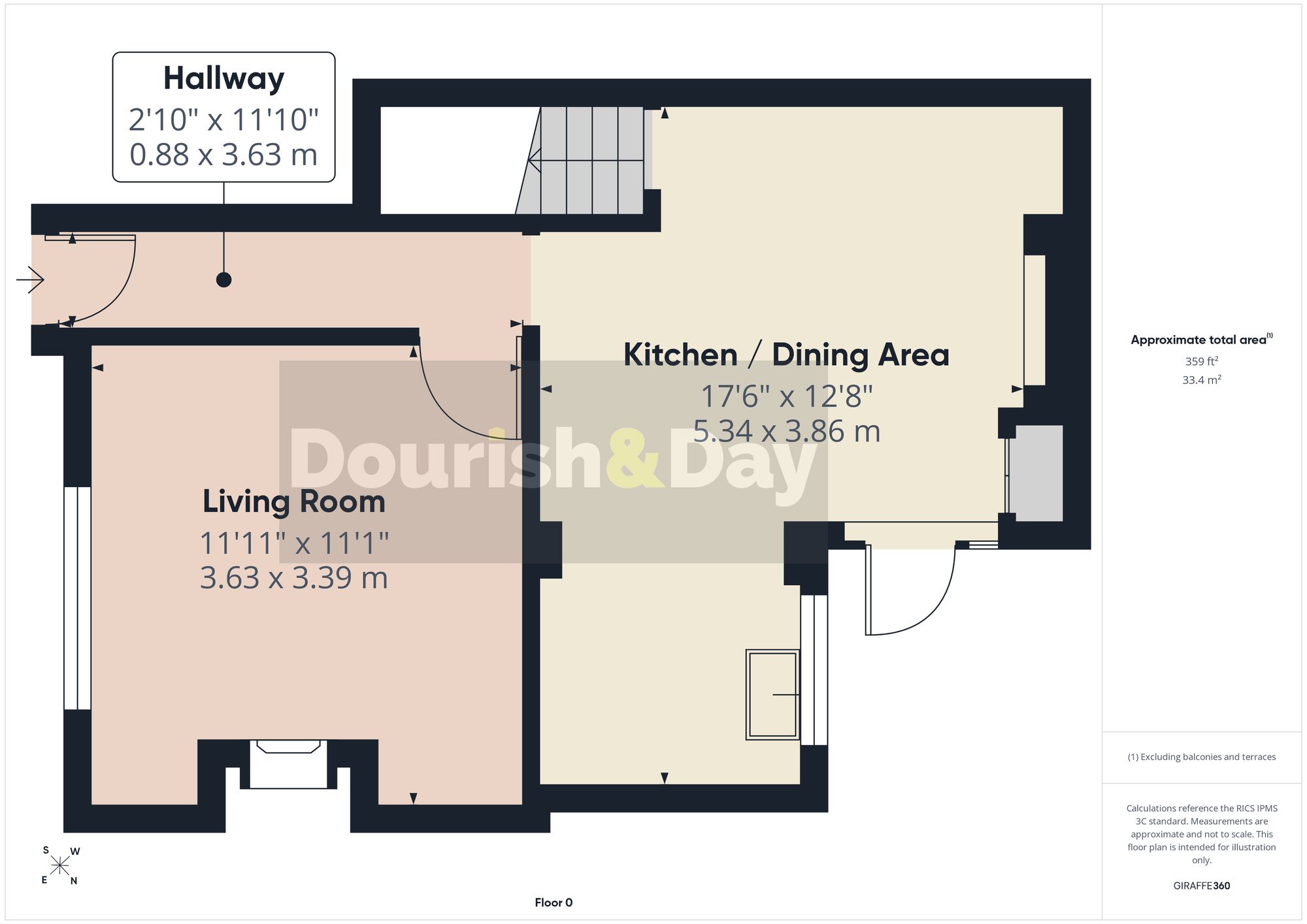 2 bed terraced house for sale in Castle Street, Stafford, ST16 - Property floorplan