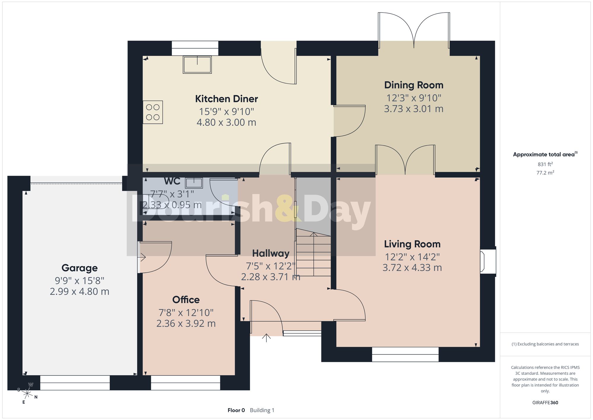 4 bed detached house for sale in Cadney Lane, Bettisfield, SY13 - Property floorplan