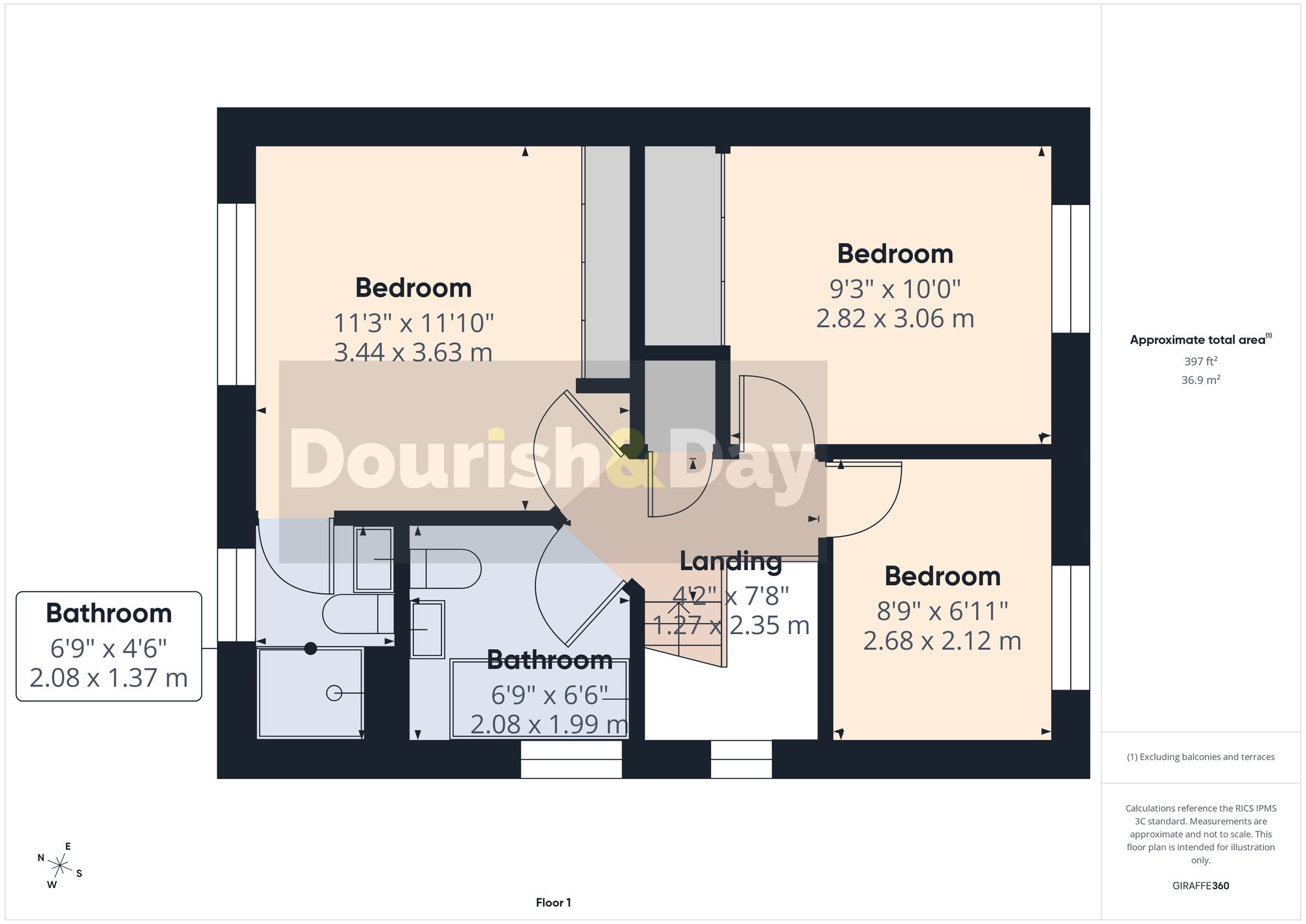 3 bed semi-detached house for sale in Virginia Avenue, Stafford, ST17 - Property floorplan