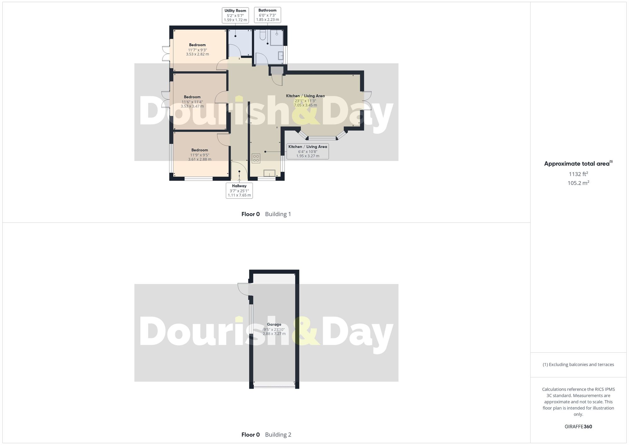 3 bed semi-detached bungalow for sale in Lynton Avenue, Stafford, ST17 - Property floorplan