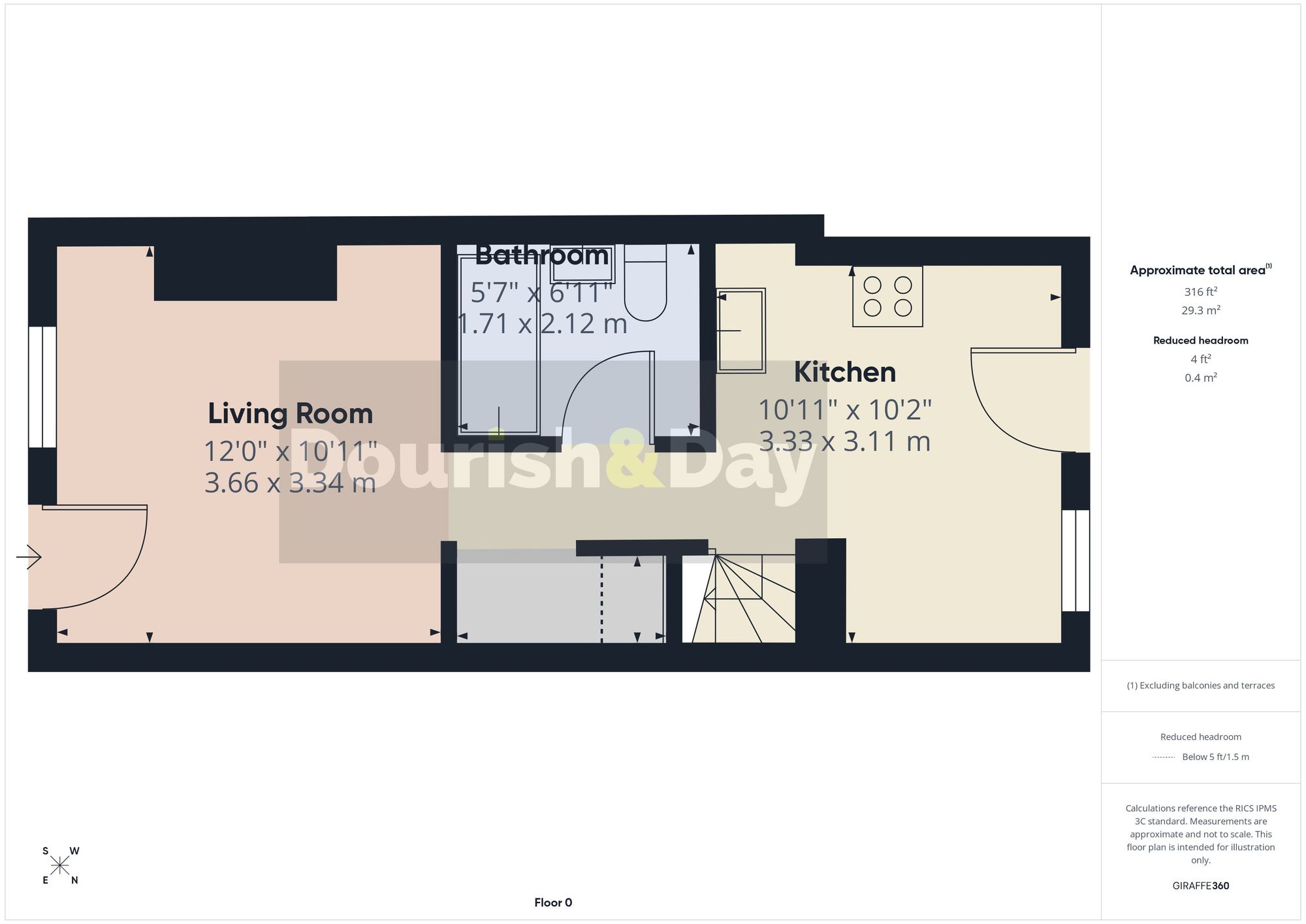 2 bed mid-terraced house for sale in Castle Street, Stafford, ST16 - Property floorplan