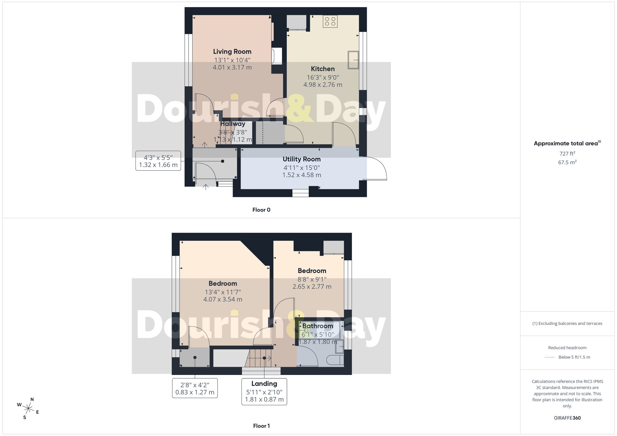 2 bed terraced house for sale in Riverside Drive, Tern Hill, TF9 - Property floorplan