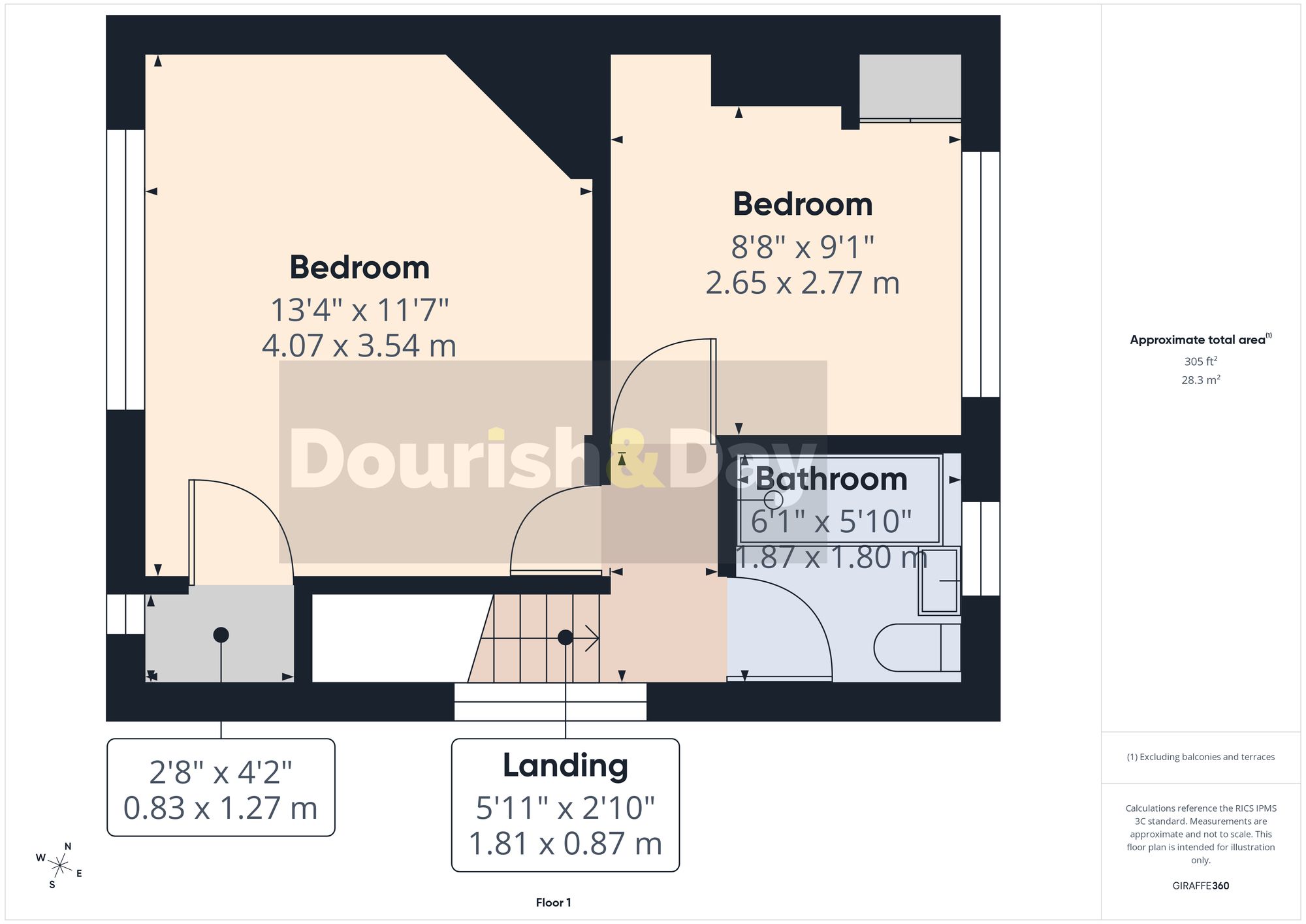 2 bed terraced house for sale in Riverside Drive, Tern Hill, TF9 - Property floorplan