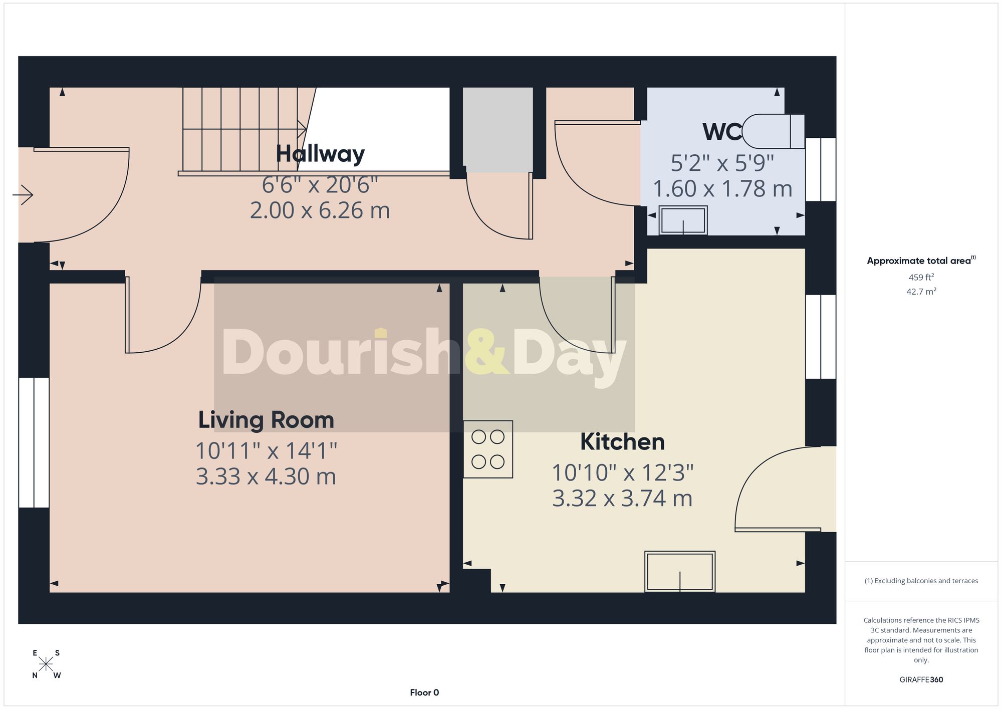 3 bed semi-detached house for sale in Landons Way, Stafford, ST16 - Property floorplan