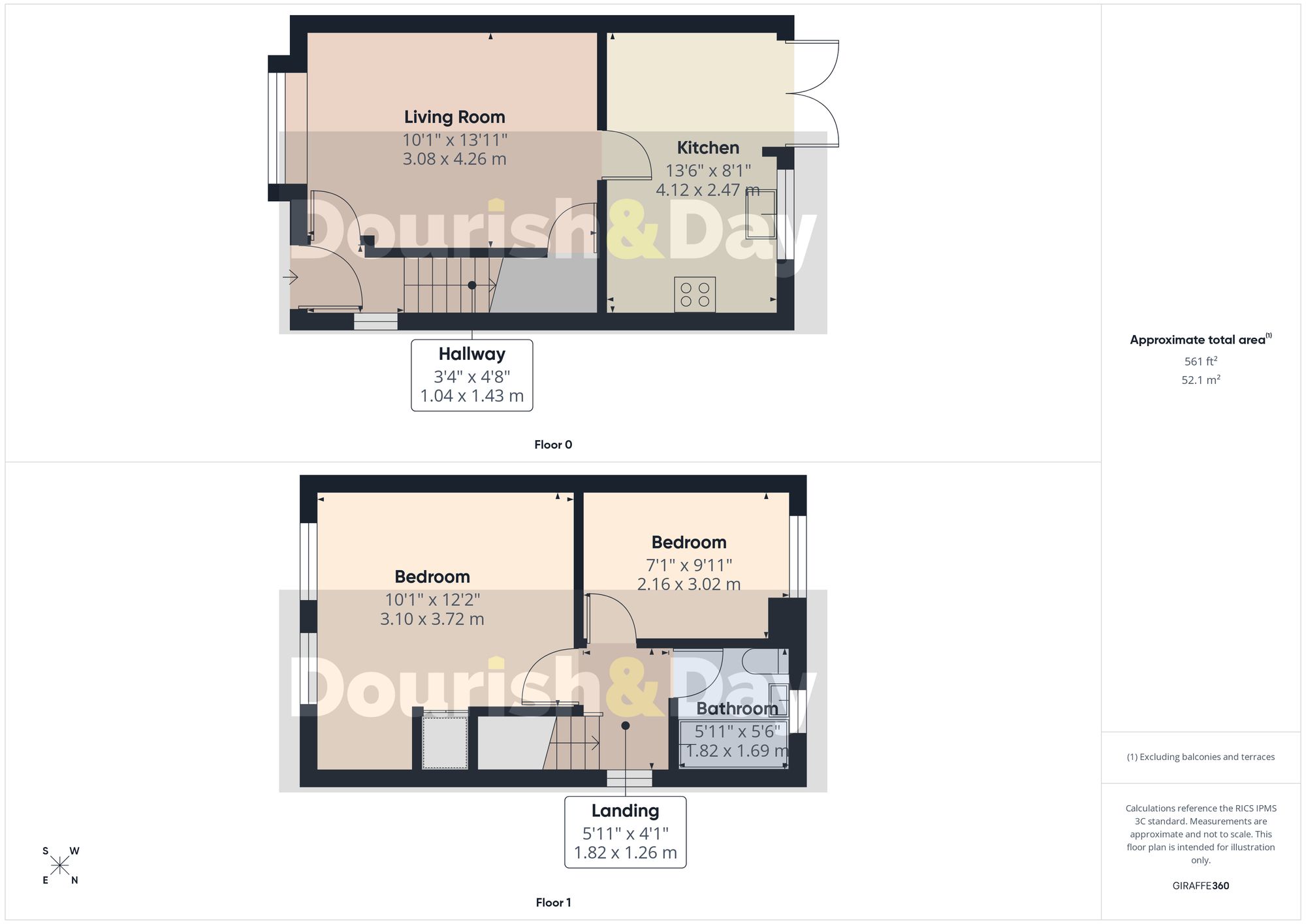 2 bed semi-detached house for sale in Helen Sharman Drive, Stafford, ST16 - Property floorplan