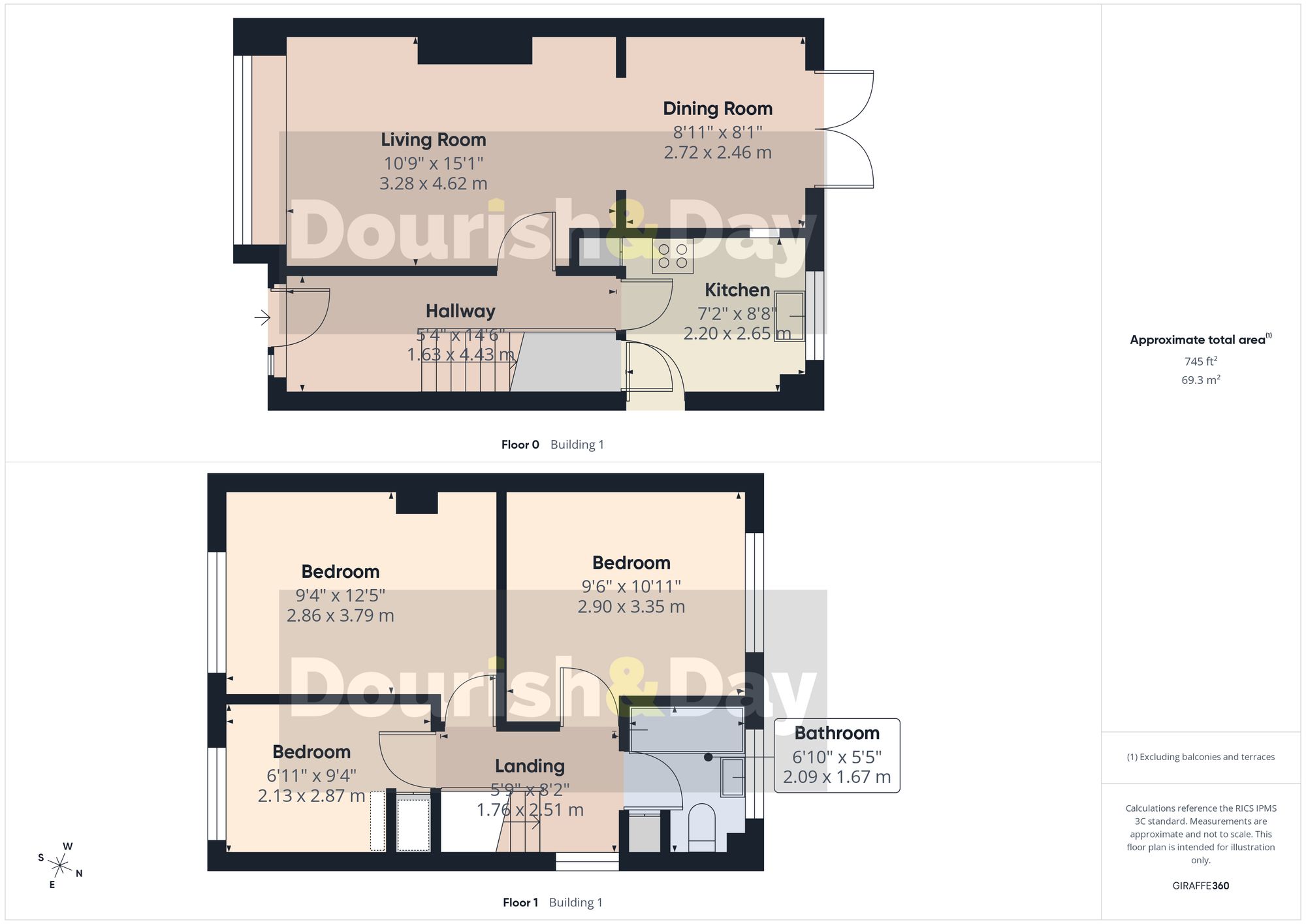 3 bed semi-detached house for sale in Fernwood, Stafford, ST16 - Property floorplan
