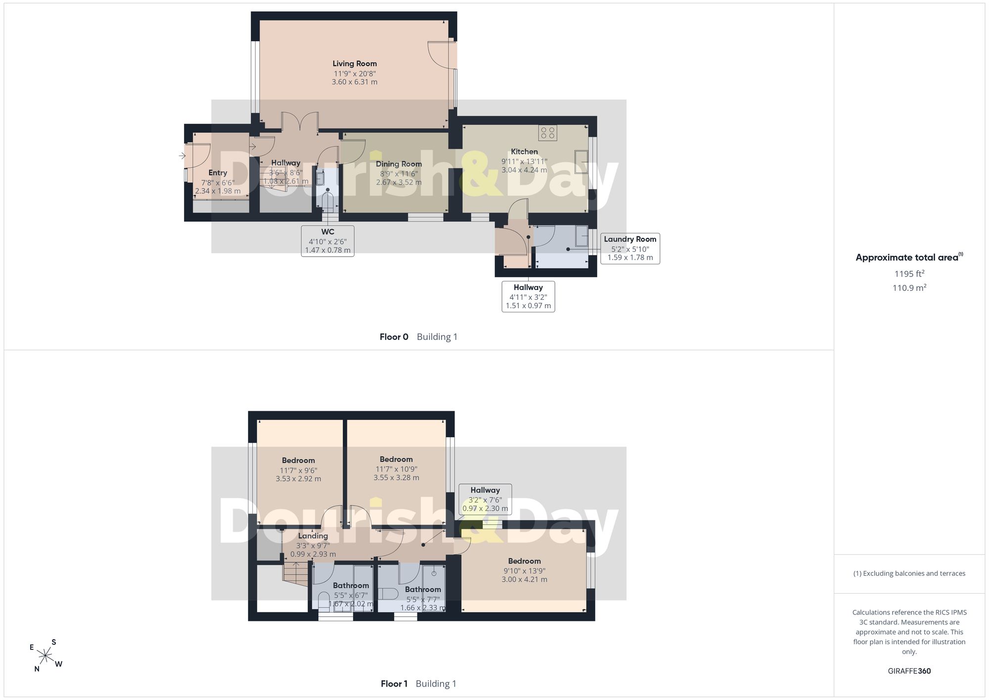 3 bed detached house for sale in Harcourt Way, Stafford, ST16 - Property floorplan